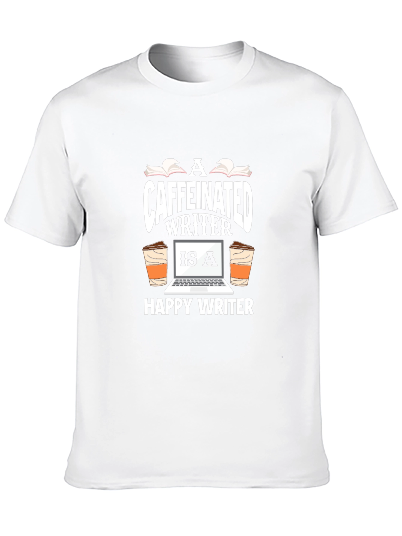 Caffeinated Writer Graphic T-Shirt