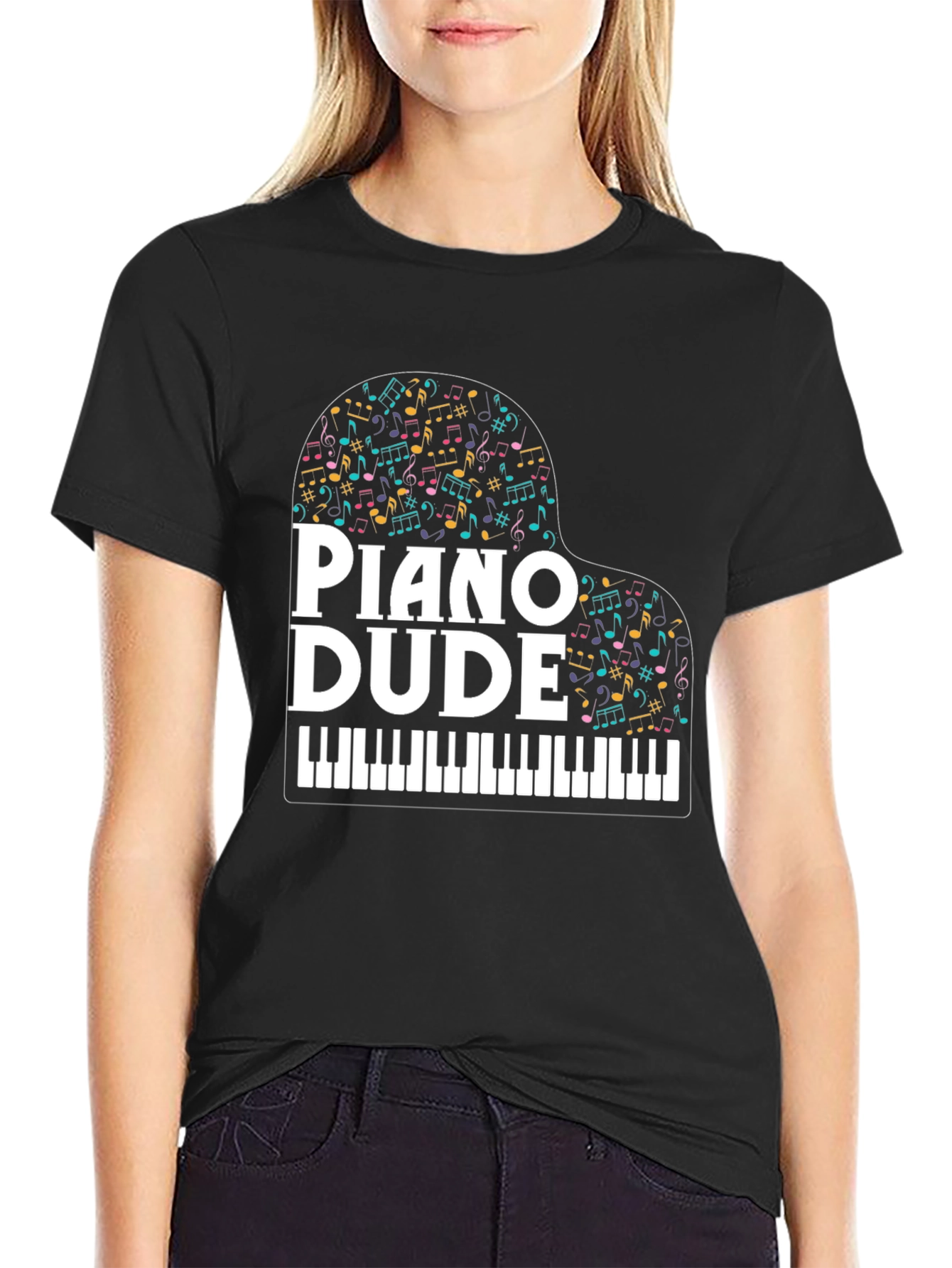 Piano Dude Graphic Tee - Musician T-Shirt