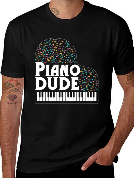 Piano Dude Graphic Tee - Musician T-Shirt