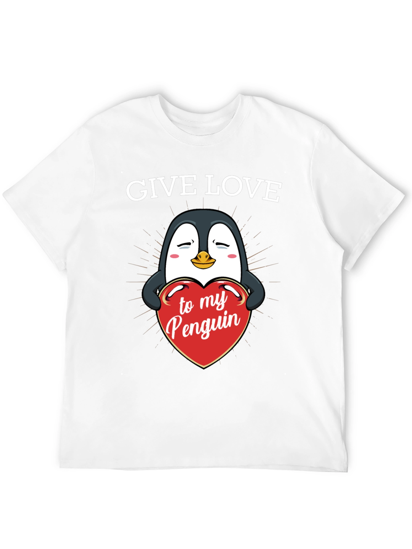 Give Love to My Penguin - Graphic T-Shirt