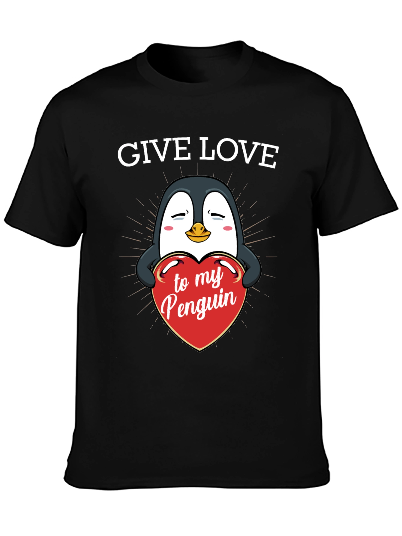 Give Love to My Penguin - Graphic T-Shirt