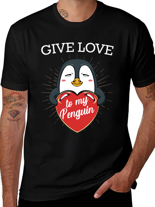 Give Love to My Penguin - Graphic T-Shirt