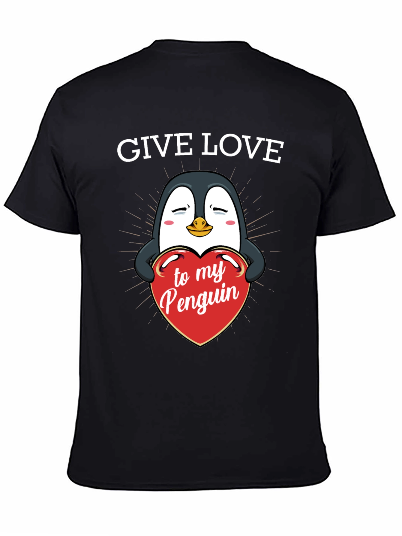 Give Love to My Penguin - Graphic T-Shirt