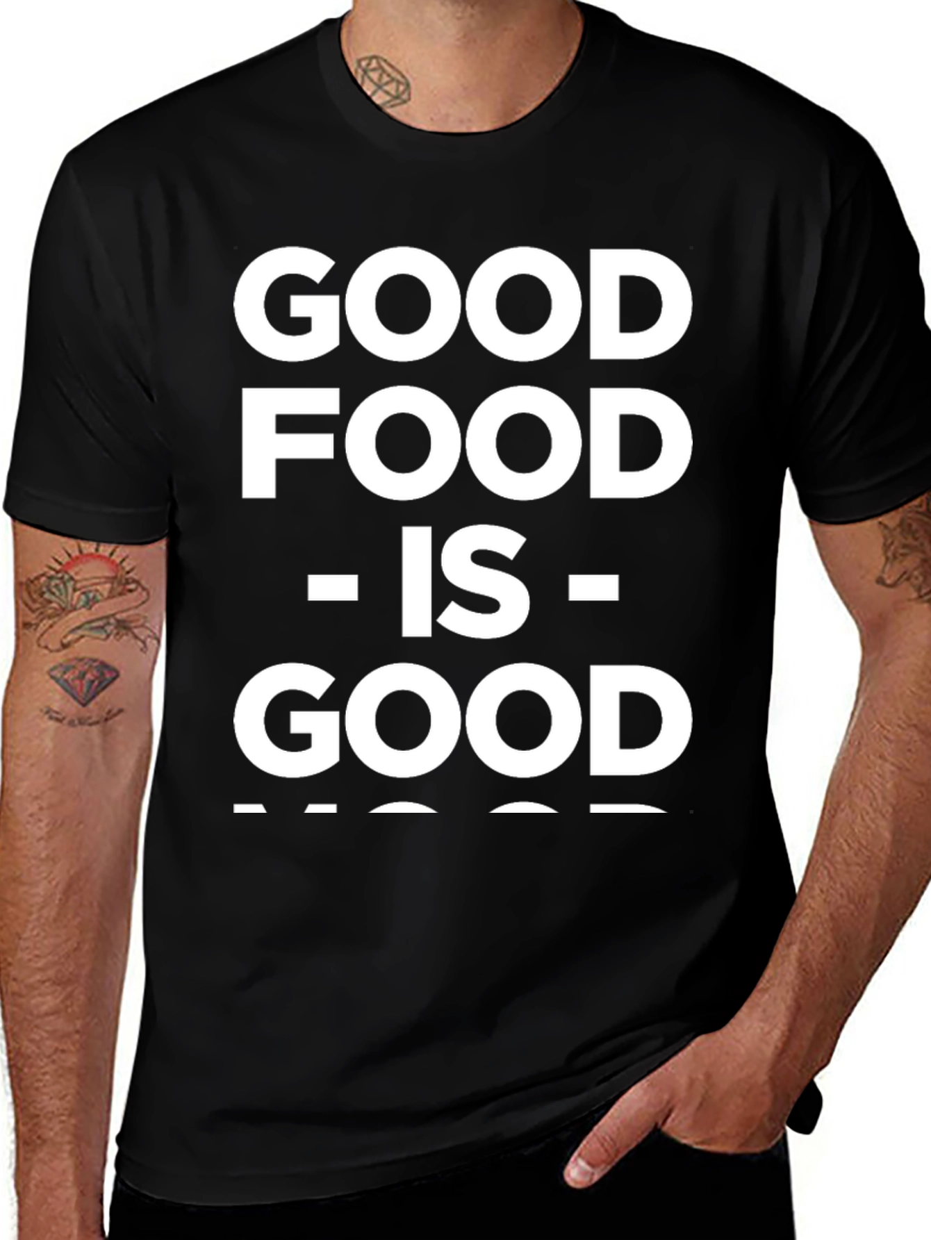 Good Food is Good Mood T-Shirt | Black