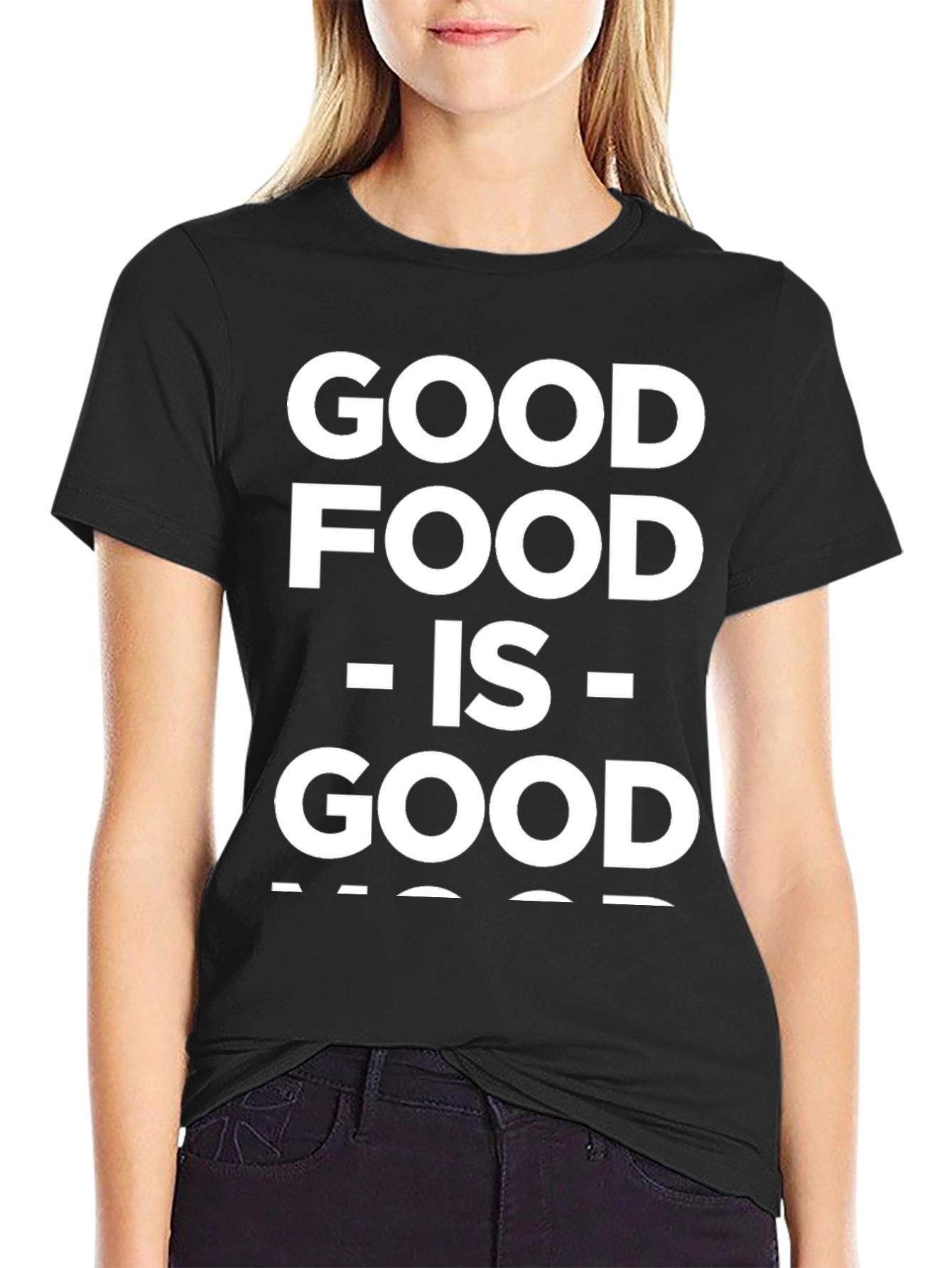 Good Food is Good Mood T-Shirt | Black