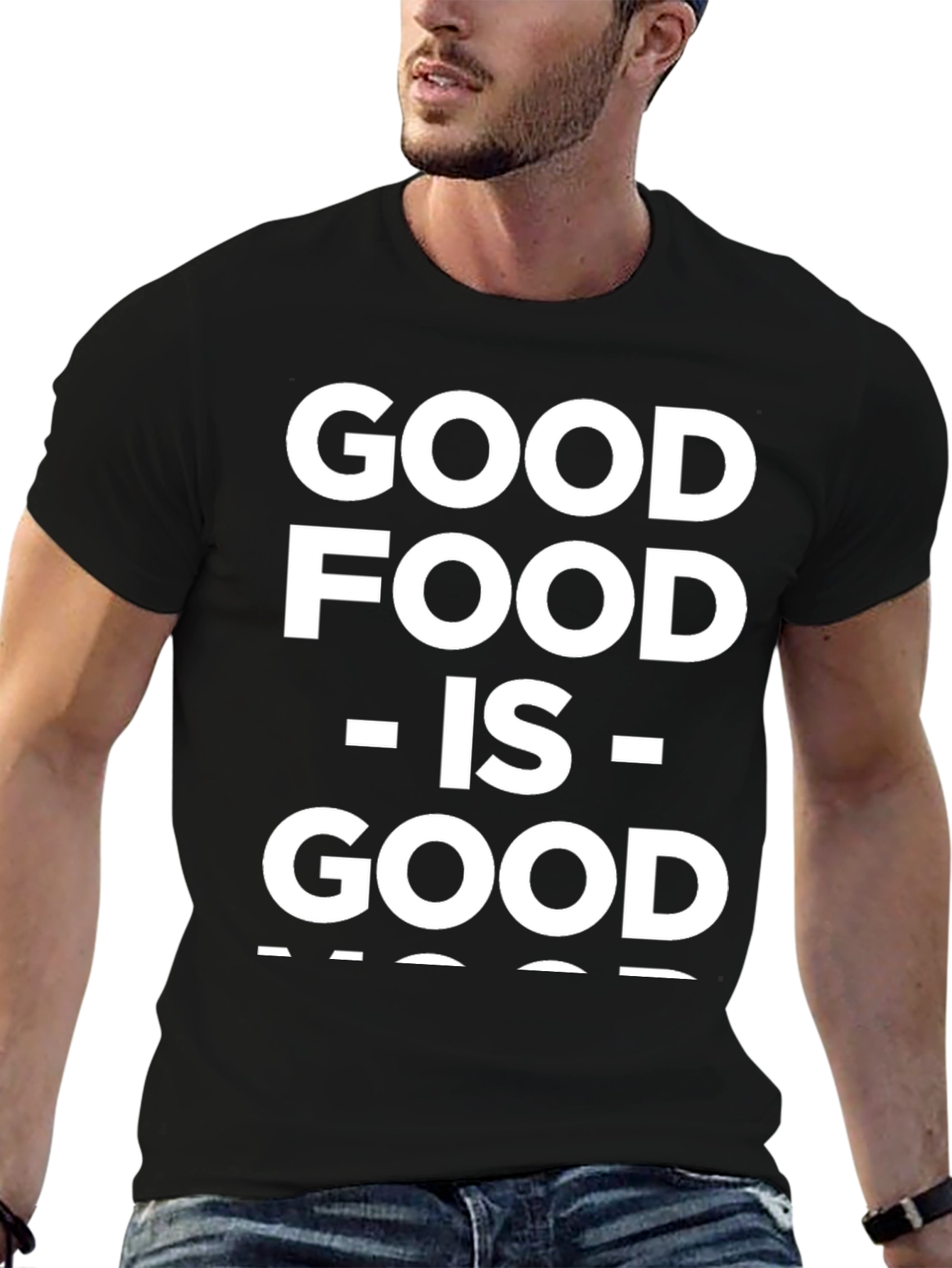 Good Food is Good Mood T-Shirt | Black