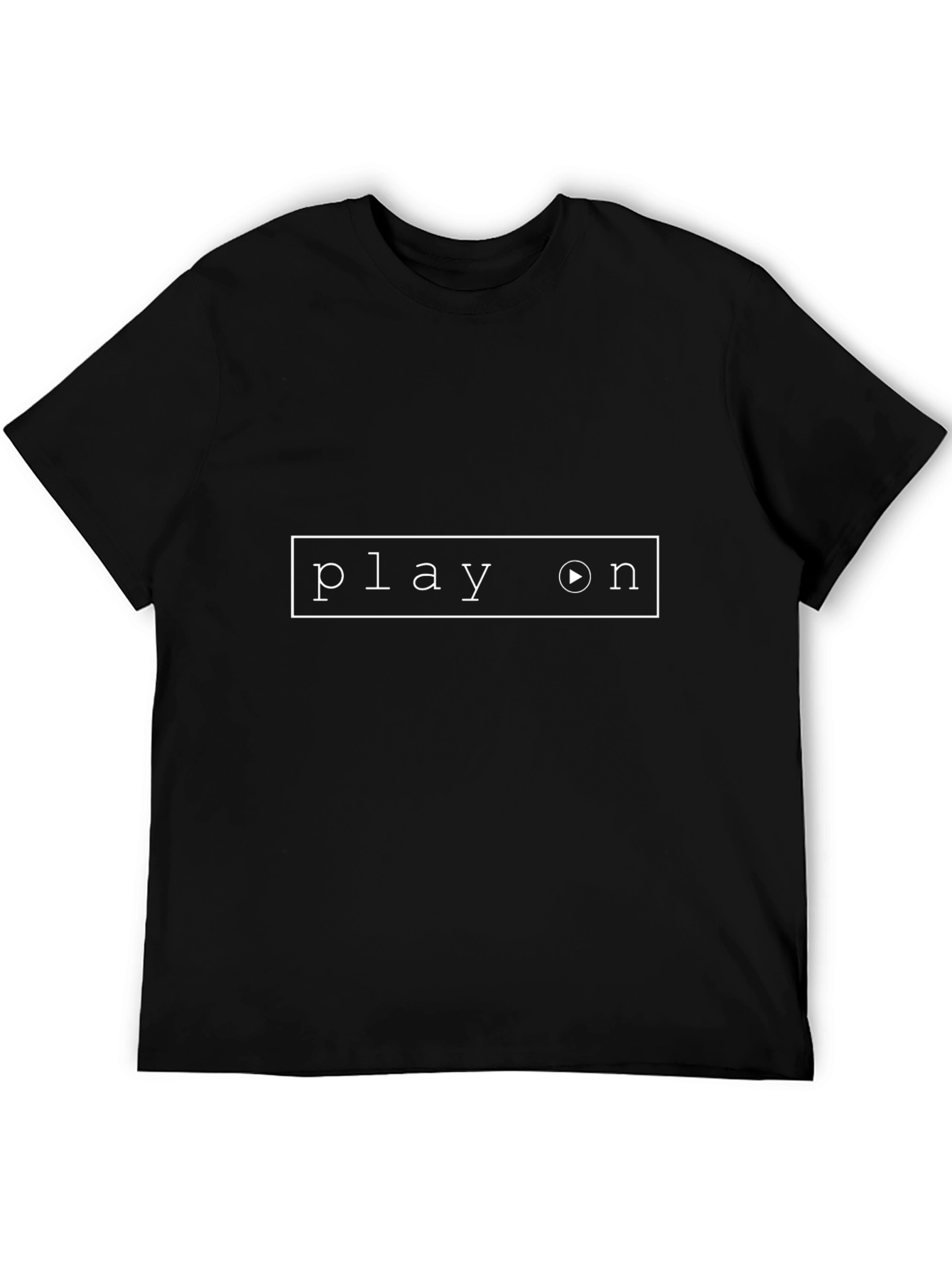 Play On Graphic Tee - Modern Black T-Shirt