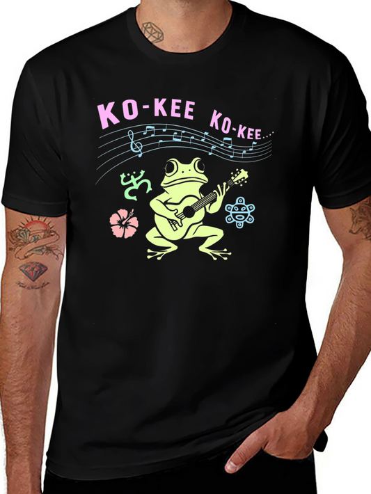 Ko-Kee Frog Guitar T-Shirt - Island Vibes