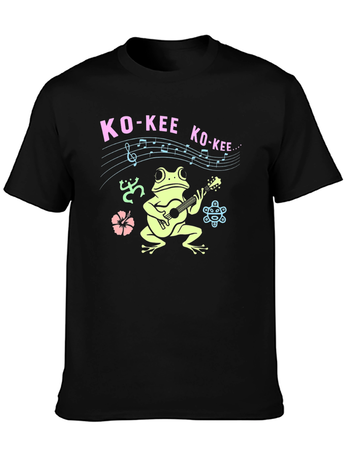 Ko-Kee Frog Guitar T-Shirt - Island Vibes
