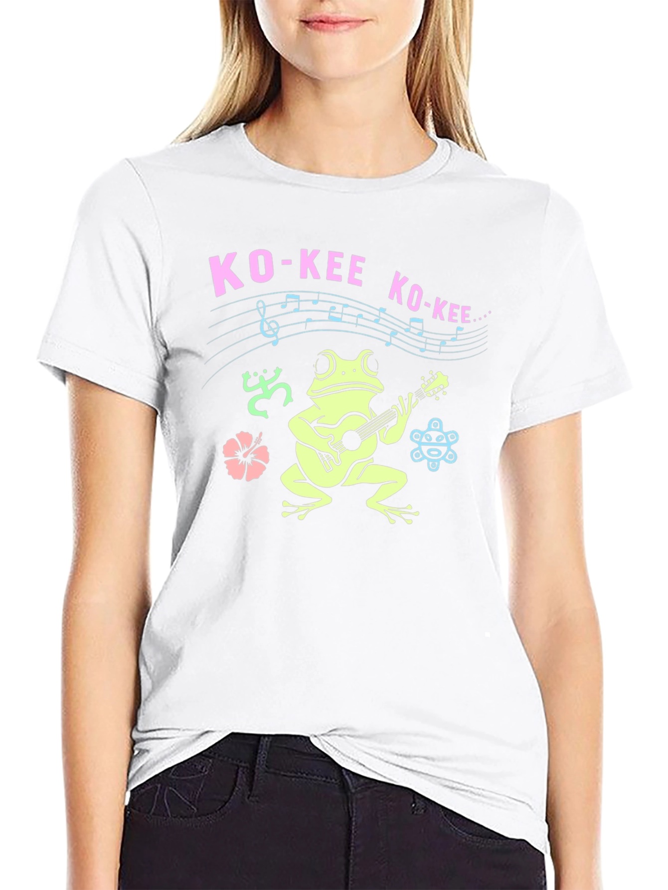 Ko-Kee Frog Guitar T-Shirt - Island Vibes