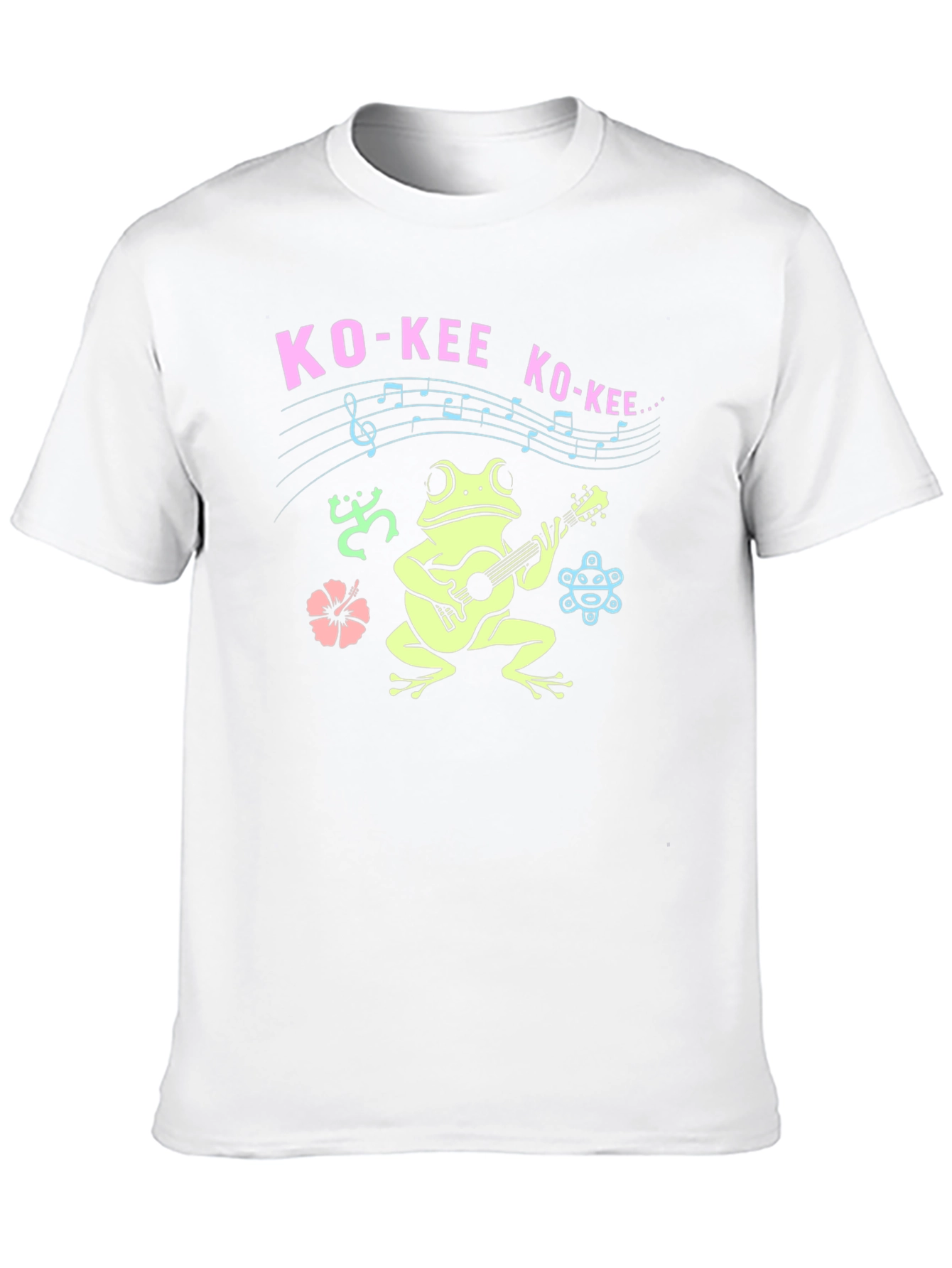 Ko-Kee Frog Guitar T-Shirt - Island Vibes