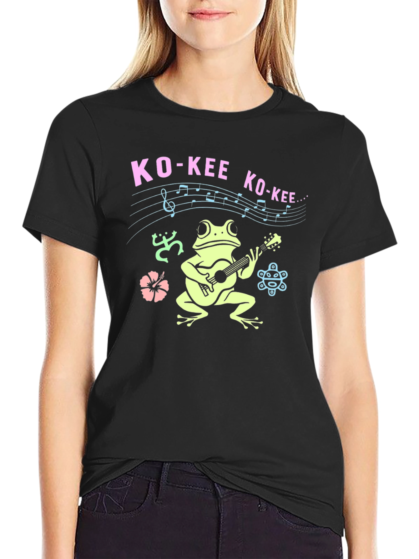 Ko-Kee Frog Guitar T-Shirt - Island Vibes