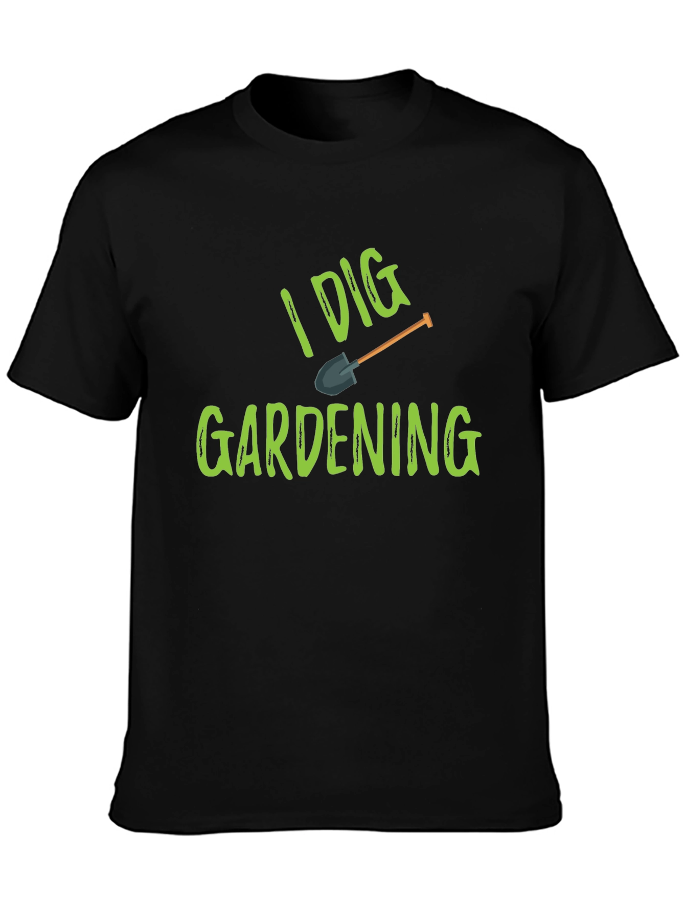 I Dig Gardening T-Shirt - Black Cotton Tee