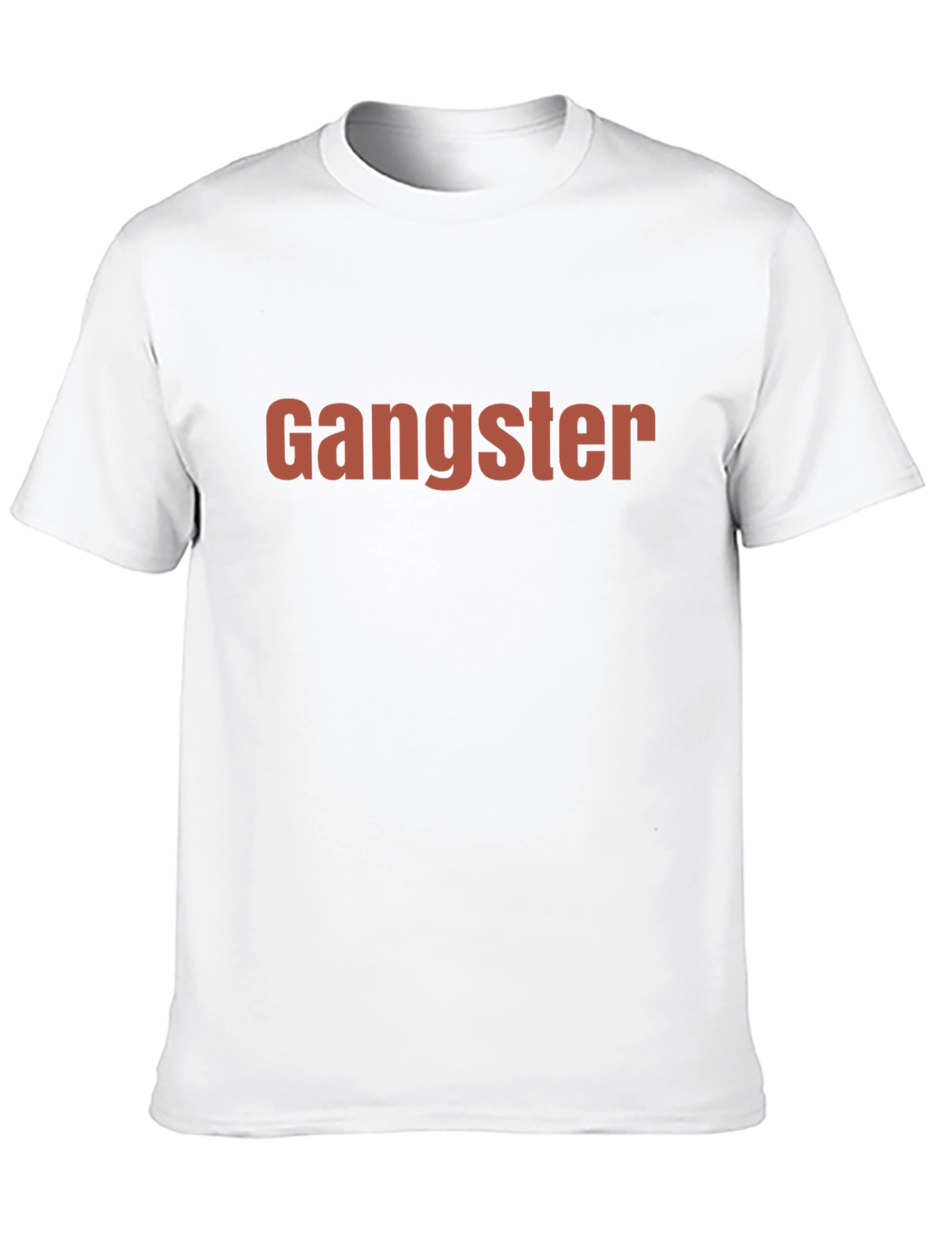 Gangster Graphic Print Crew Neck Tee