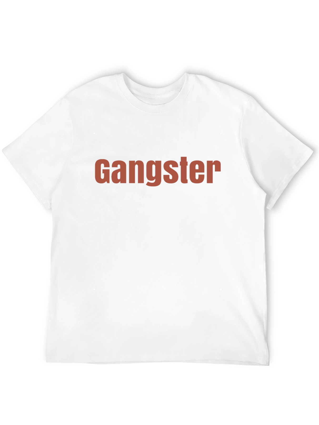 Gangster Graphic Print Crew Neck Tee