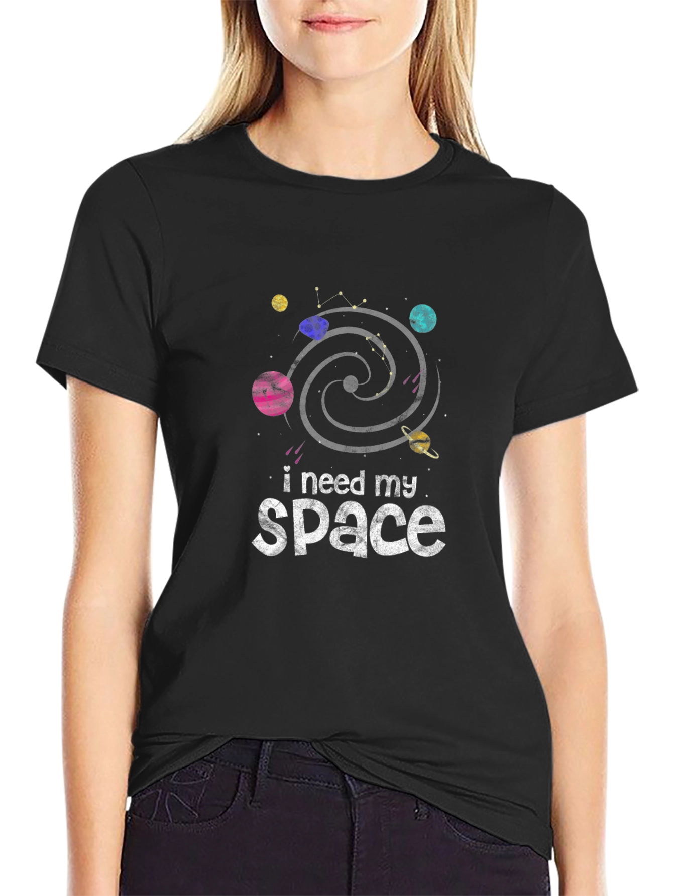 I Need My Space T-Shirt - Galaxy Planet Design