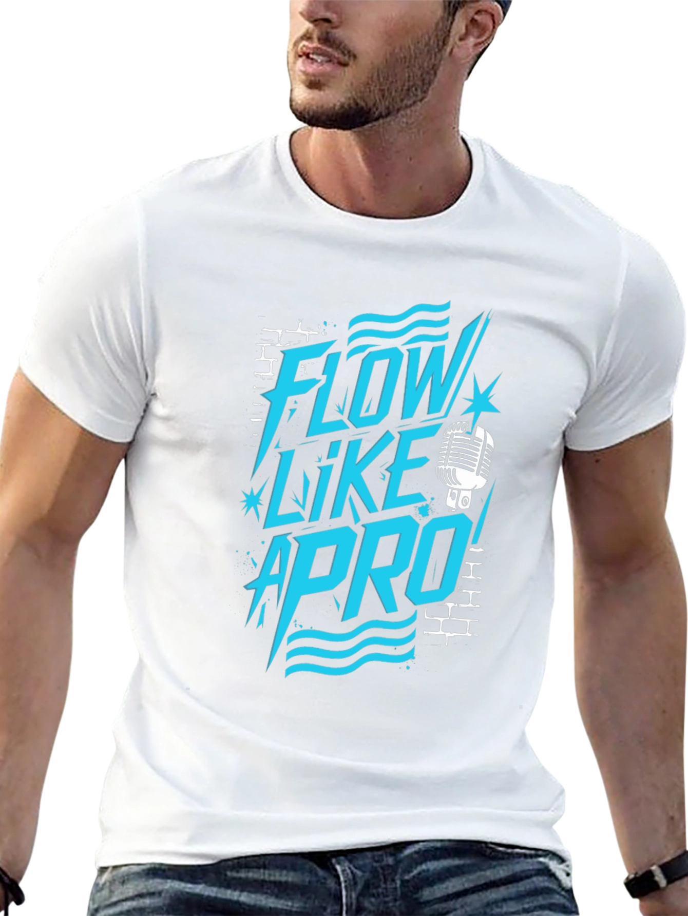 Flow Like A Pro Black Graphic Tee