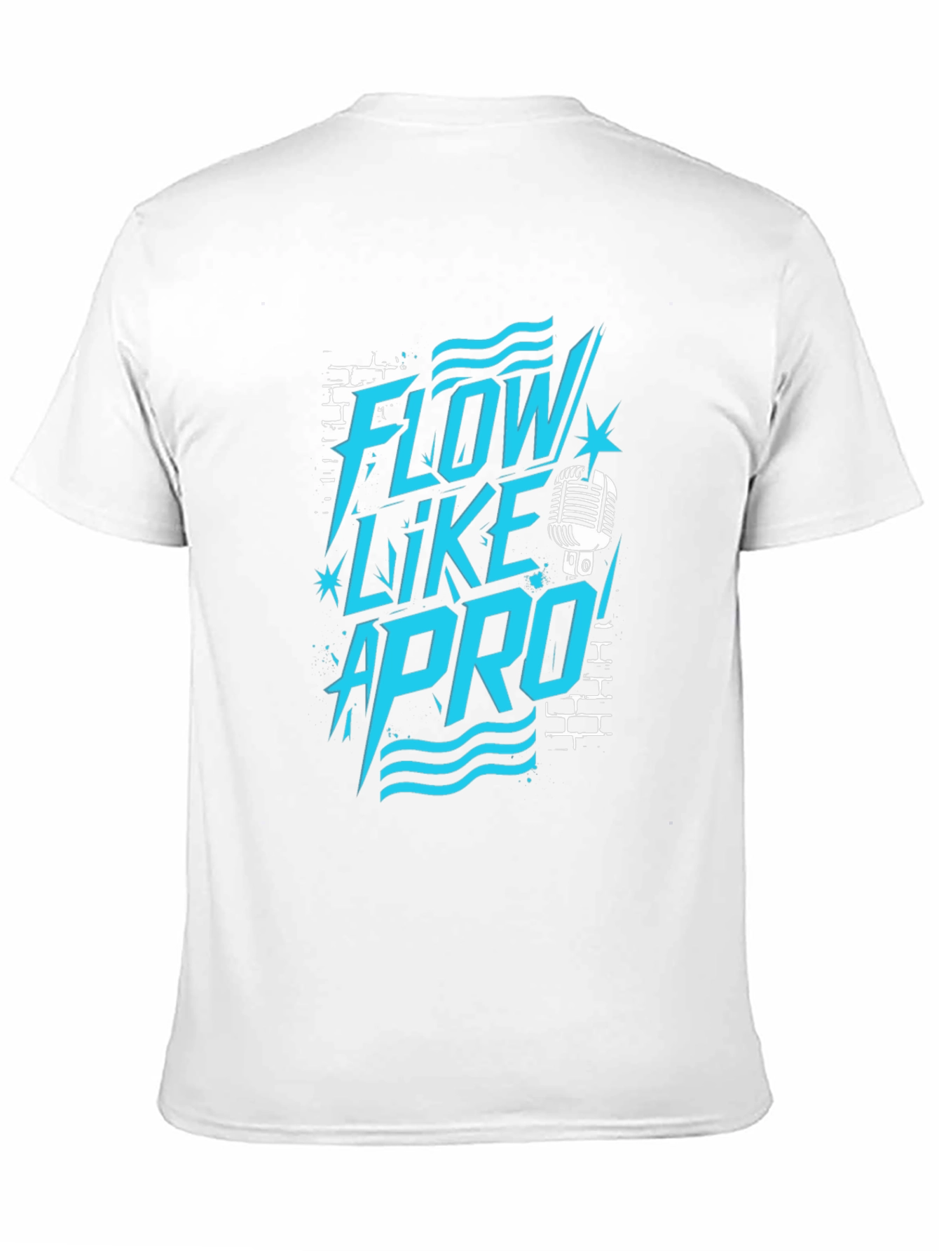 Flow Like A Pro Black Graphic Tee