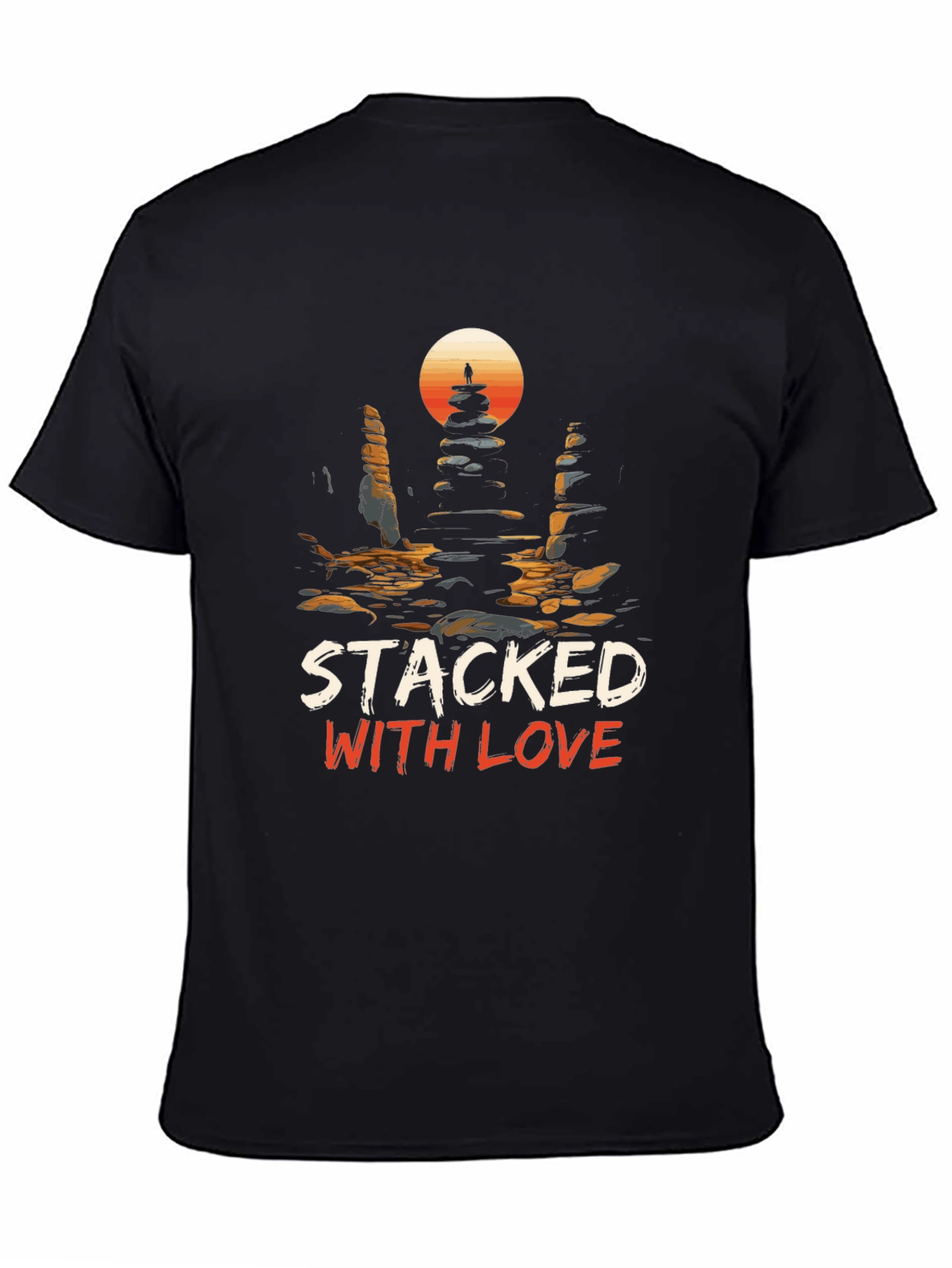 Stacked with Love Graphic Tee - Unique Design