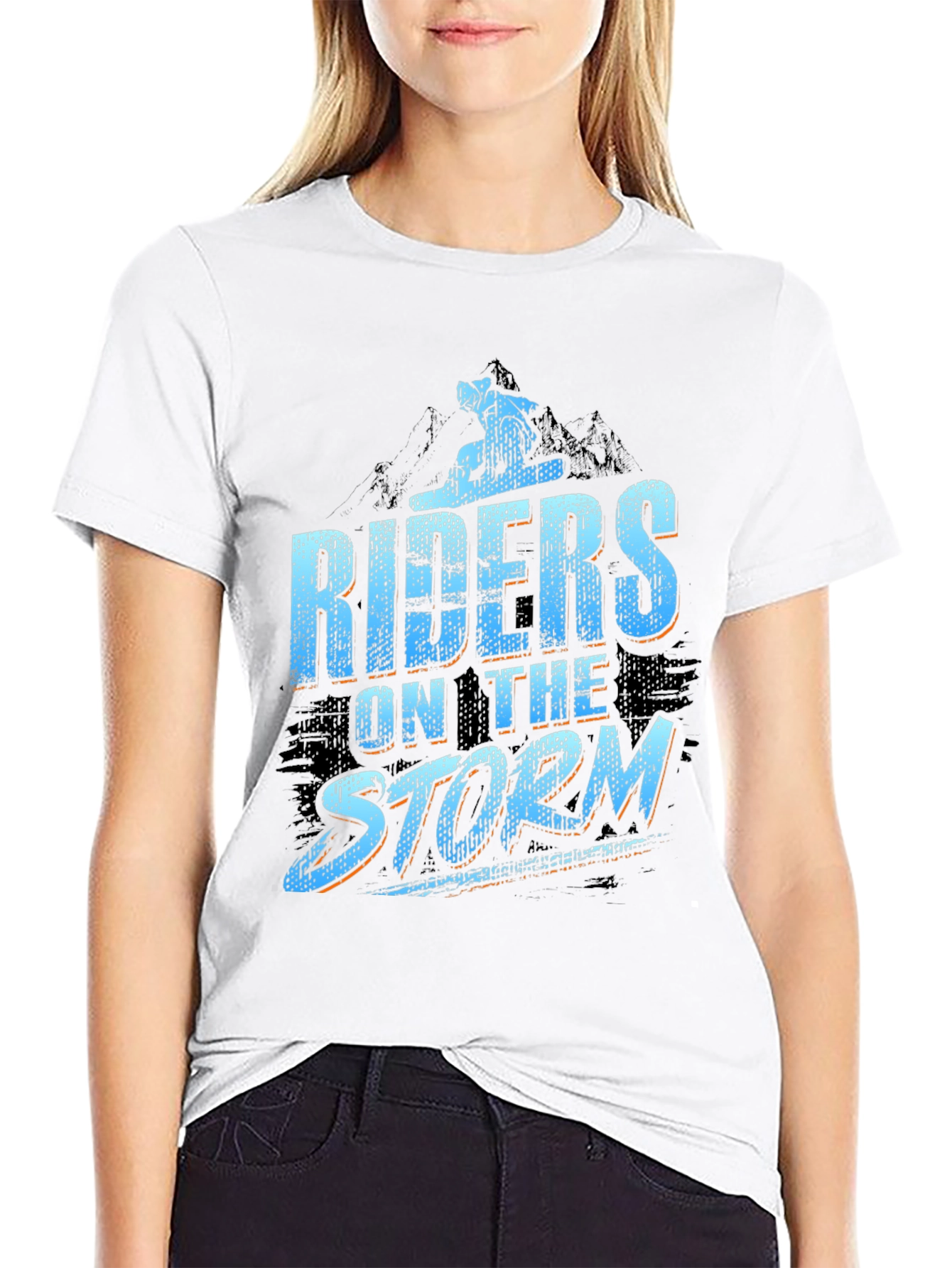 Riders on the Storm Black Graphic Tee