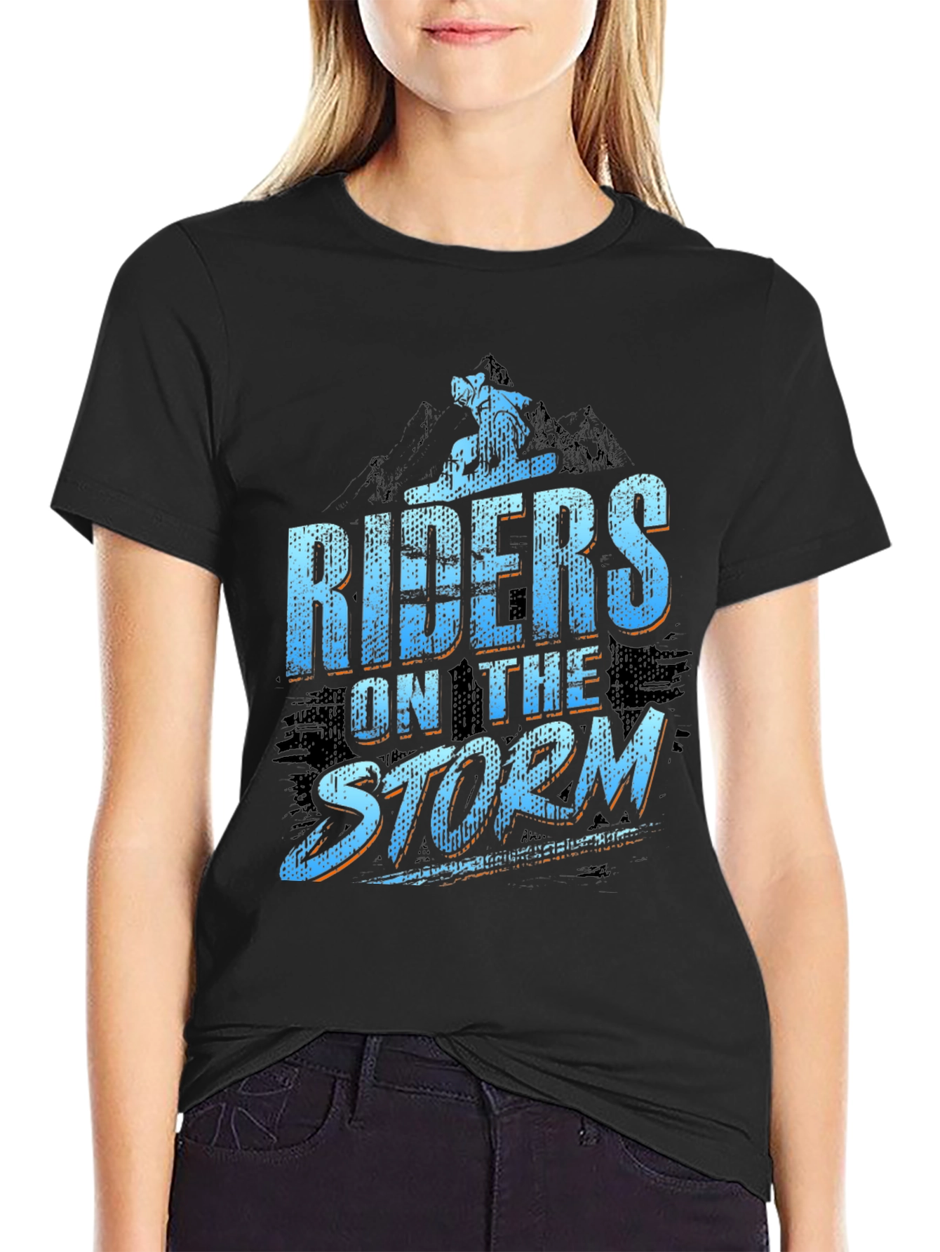Riders on the Storm Black Graphic Tee