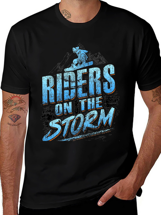 Riders on the Storm Black Graphic Tee