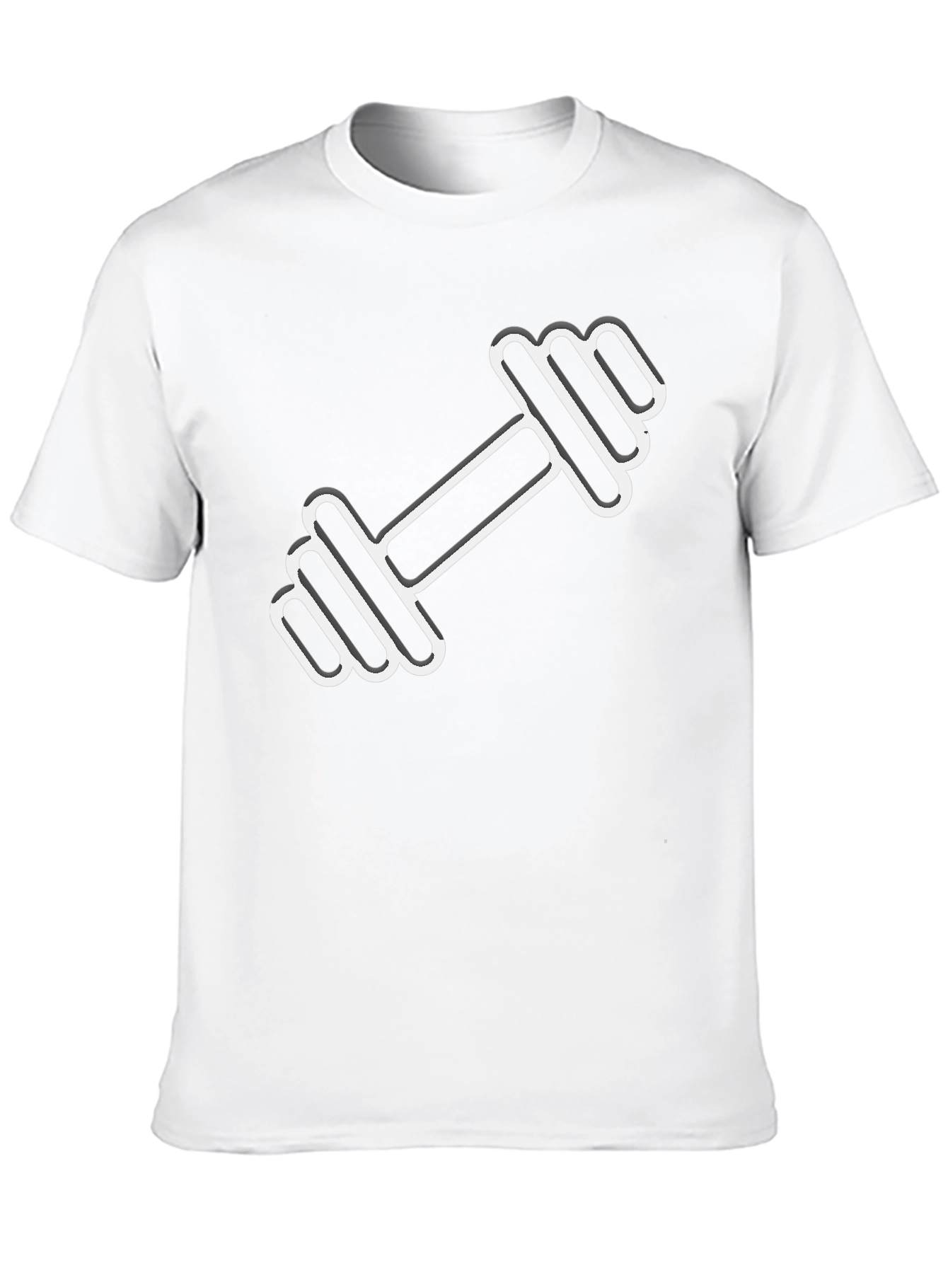Dumbbell Graphic T-Shirt - Gym Workout Tee