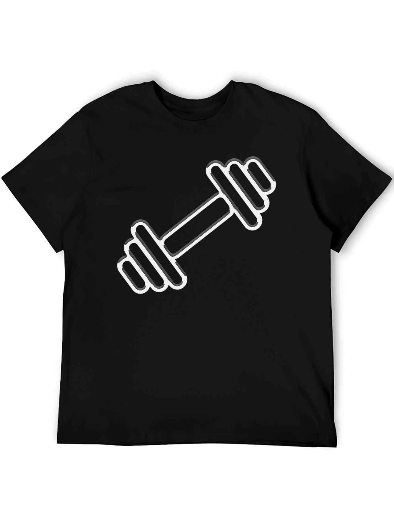 Dumbbell Graphic T-Shirt - Gym Workout Tee