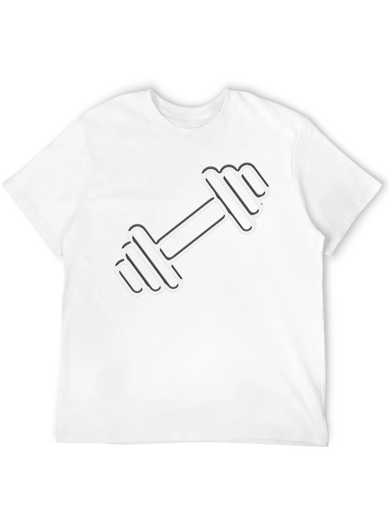 Dumbbell Graphic T-Shirt - Gym Workout Tee