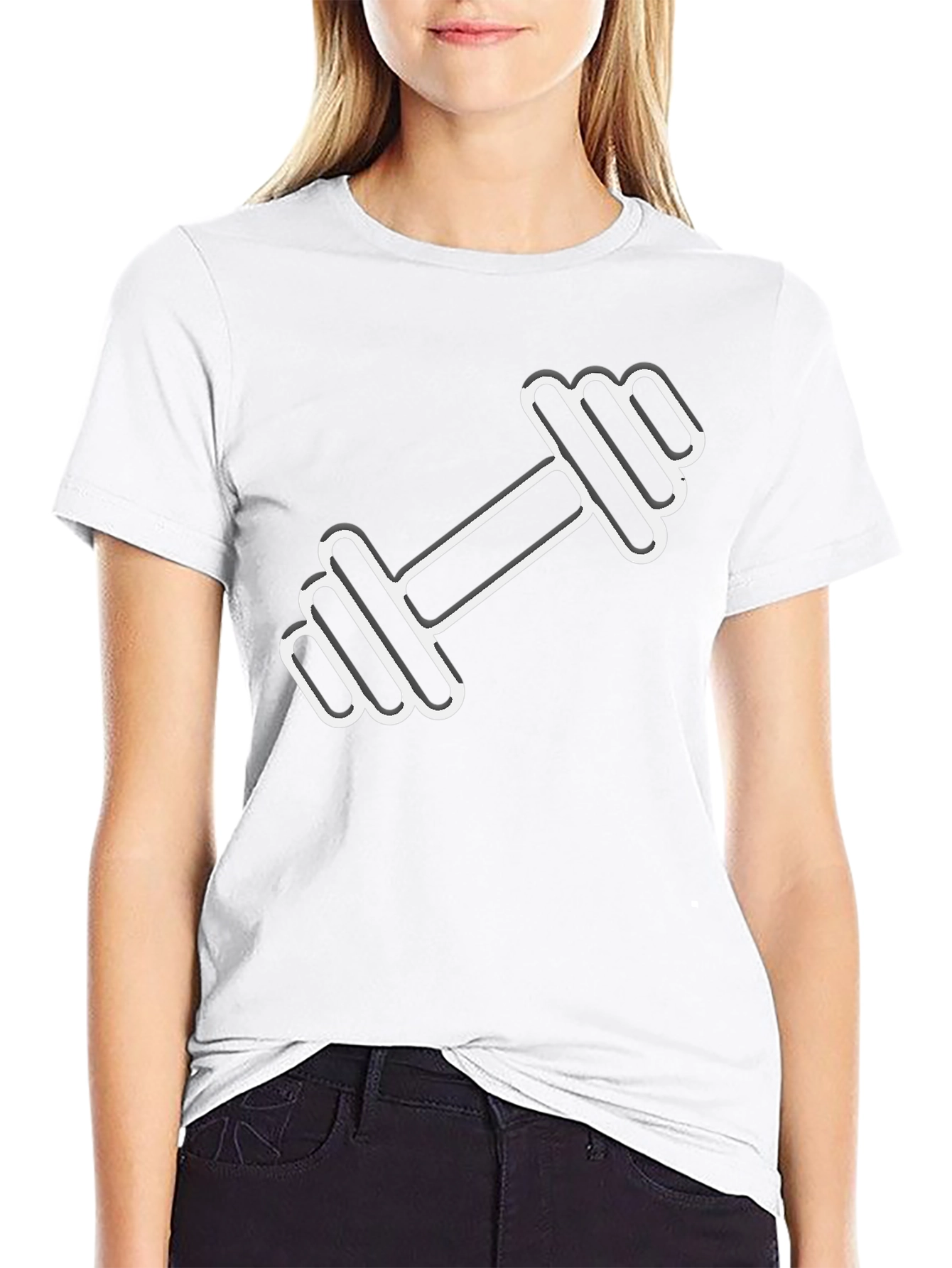 Dumbbell Graphic T-Shirt - Gym Workout Tee