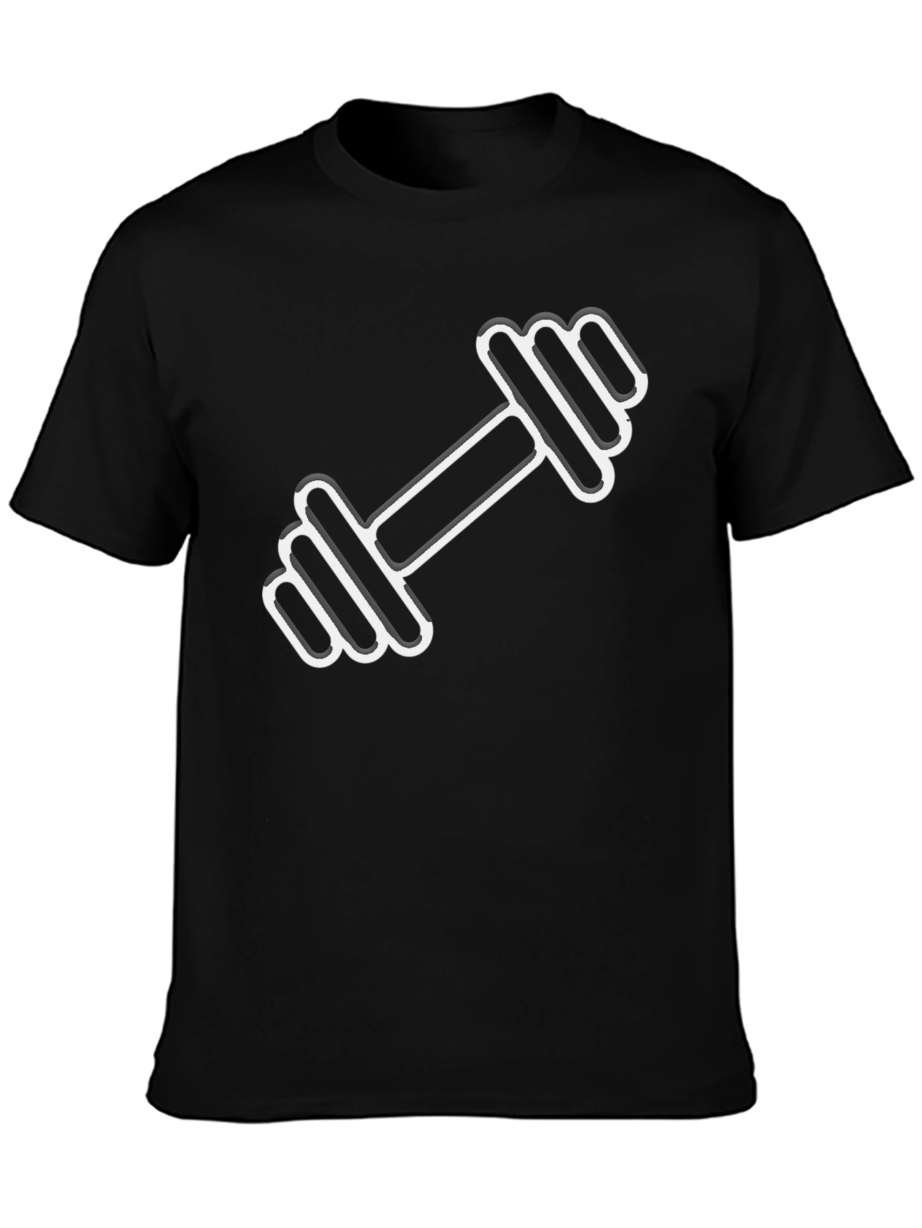 Dumbbell Graphic T-Shirt - Gym Workout Tee