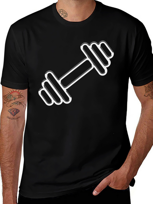 Dumbbell Graphic T-Shirt - Gym Workout Tee