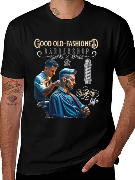 Good Old-Fashioned Barbershop Graphic Tee