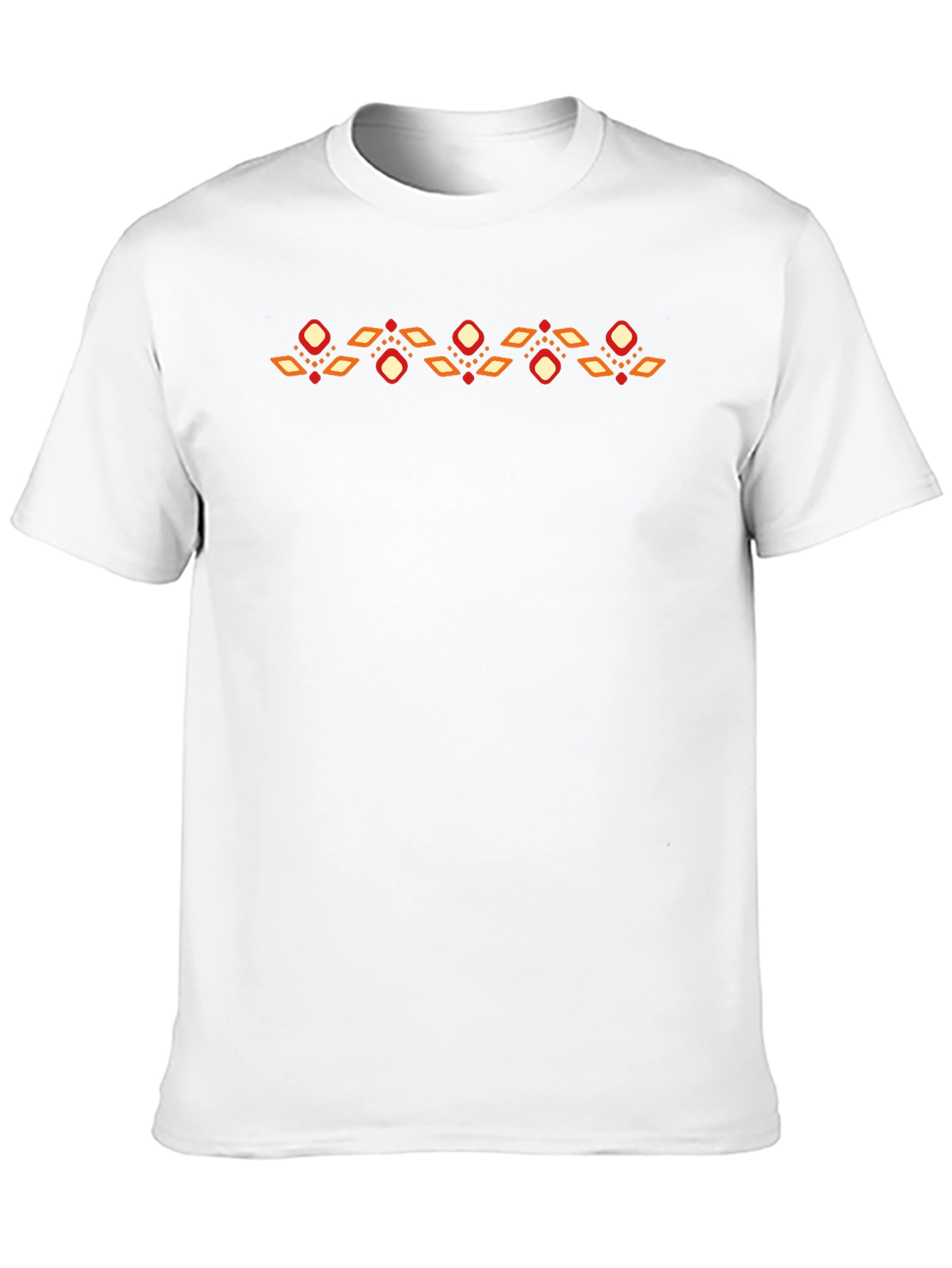 Geometric Print Black T-Shirt