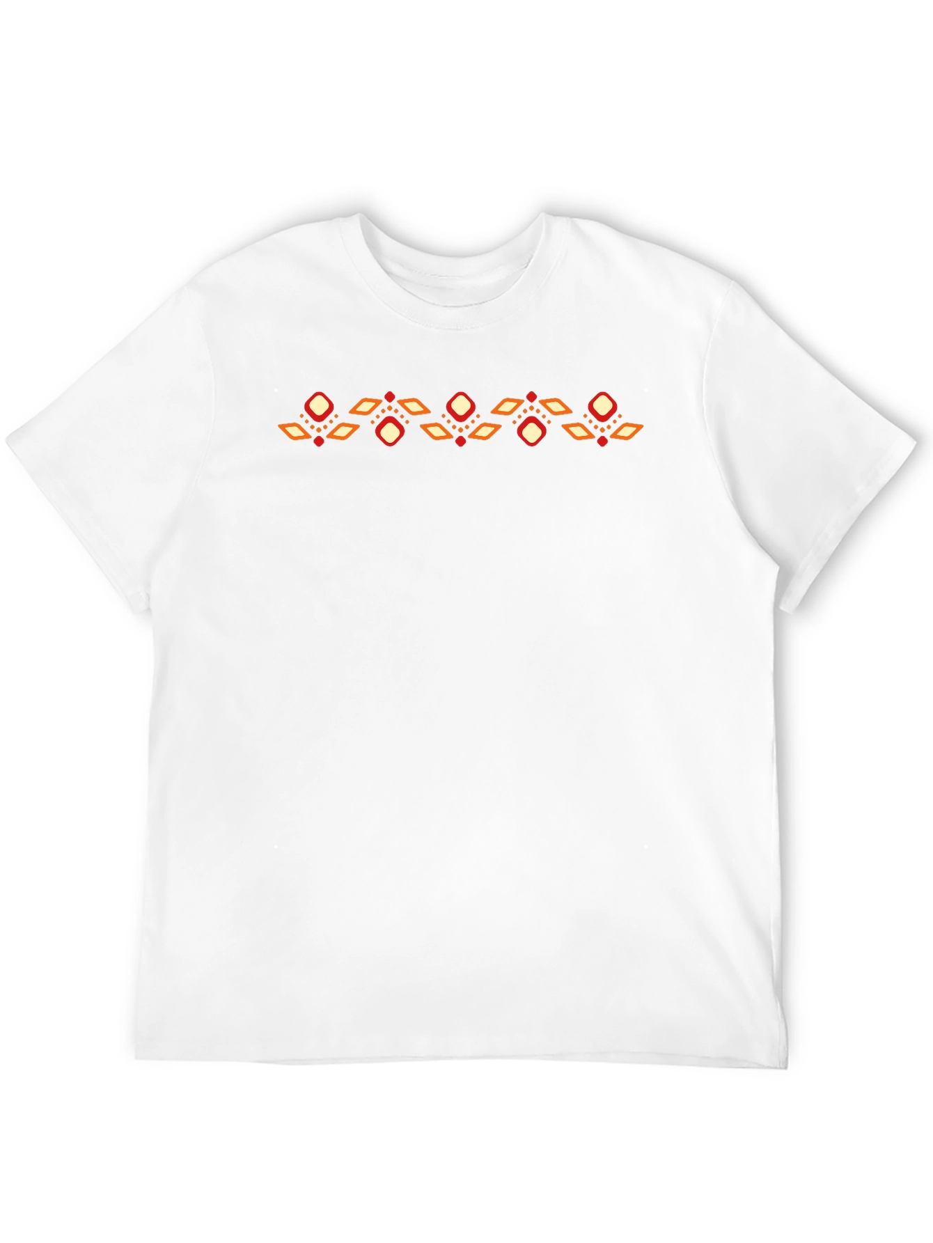 Geometric Print Black T-Shirt