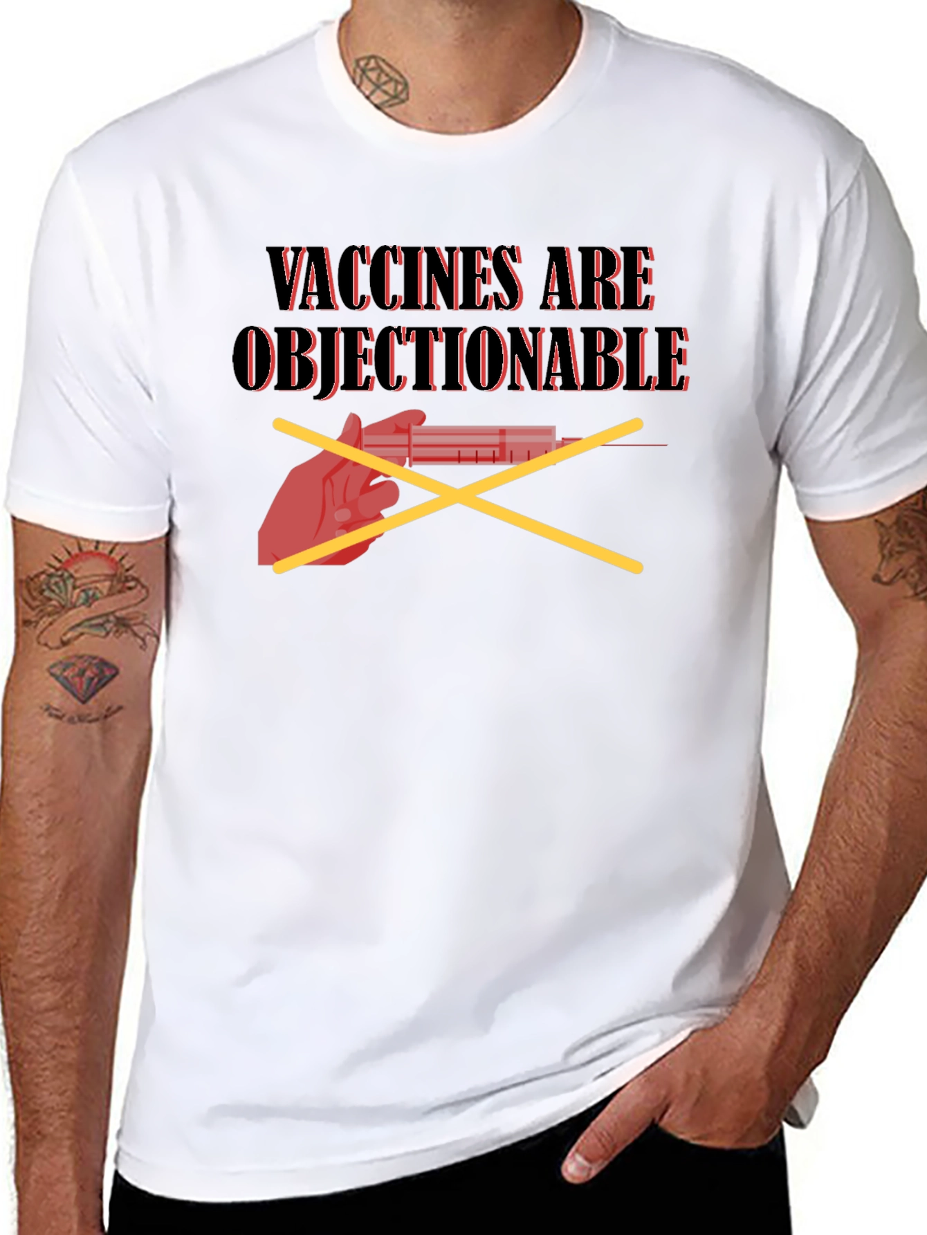 Anti-Vaccine T-Shirt: Vaccines Are Objectionable