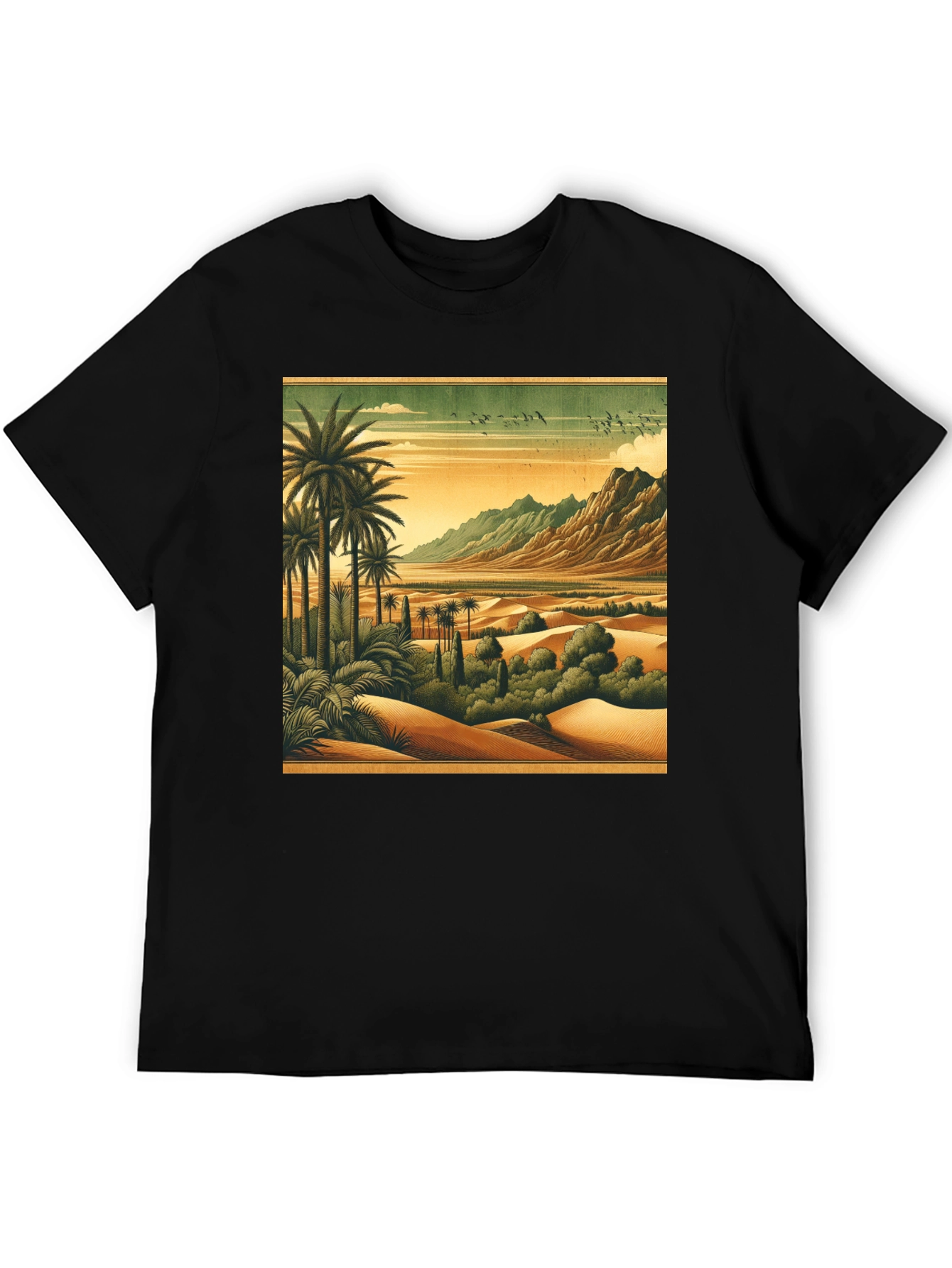 Retro Desert Oasis Graphic T-Shirt