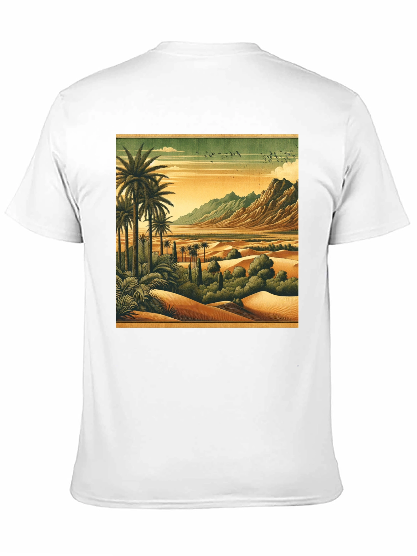 Retro Desert Oasis Graphic T-Shirt