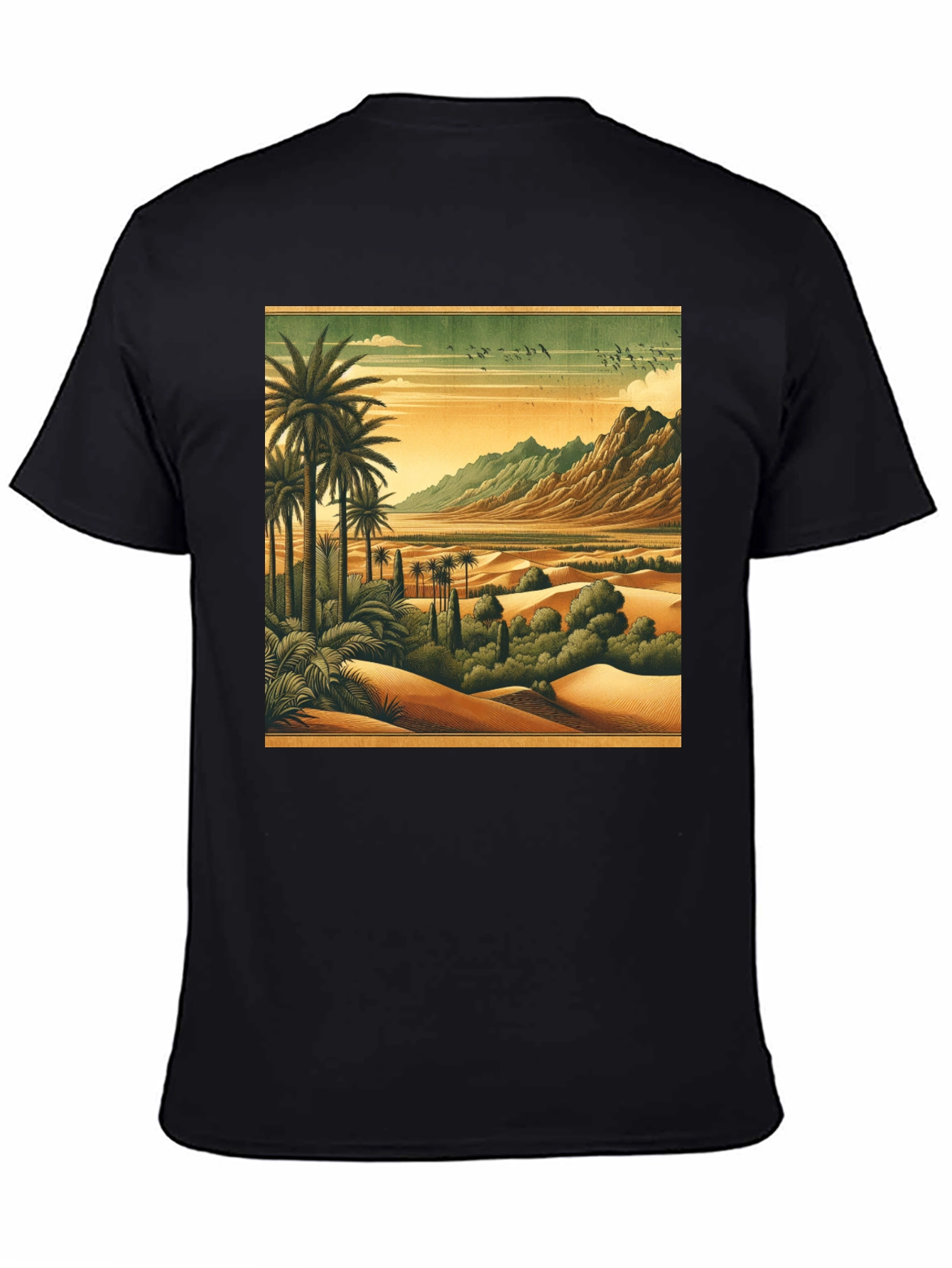 Retro Desert Oasis Graphic T-Shirt