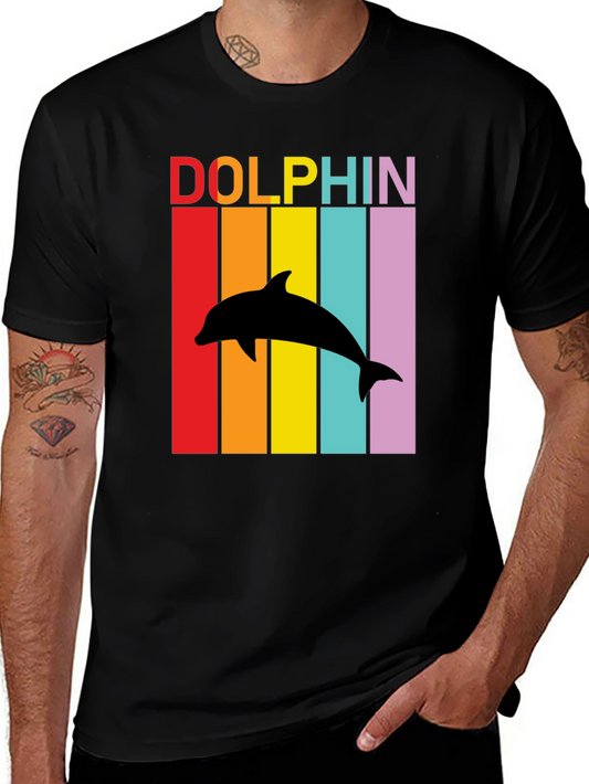 Retro Dolphin T-Shirt - Vibrant Graphic Tee