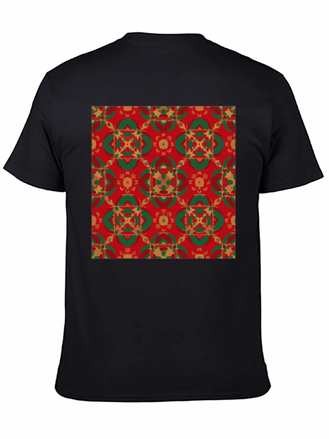 Festive Patterned Crew Neck T-Shirt
