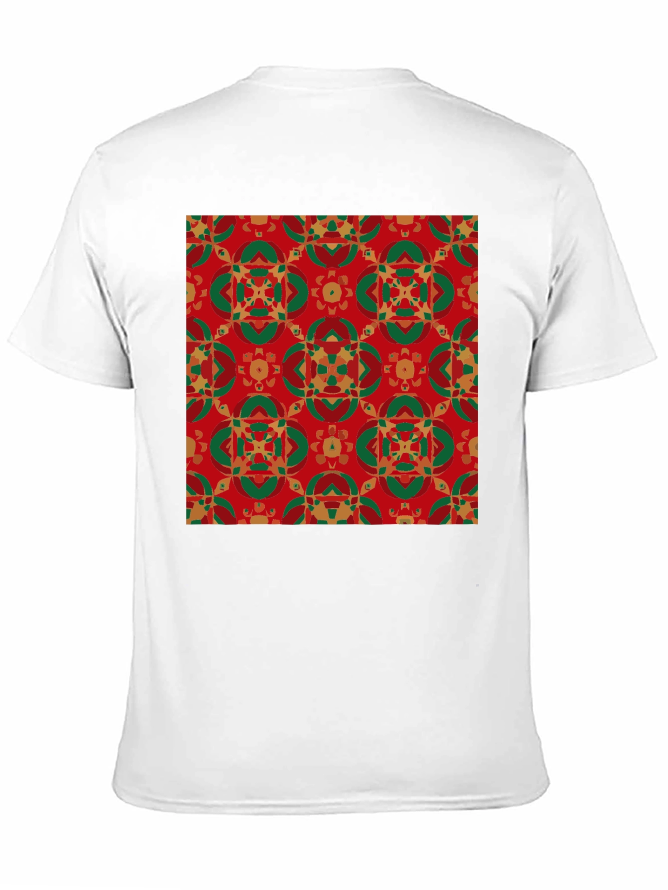 Festive Patterned Crew Neck T-Shirt