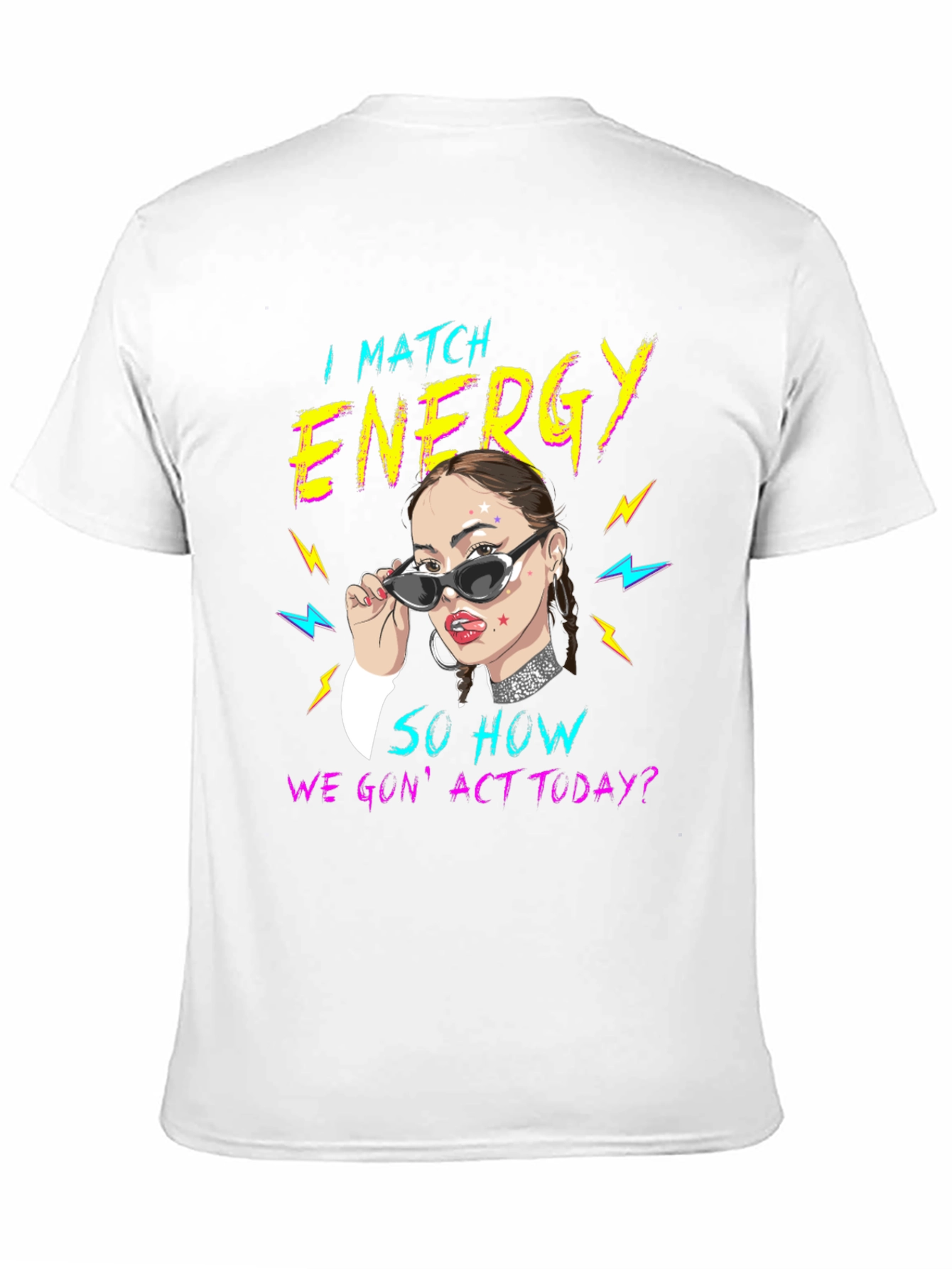 I Match Energy Graphic Tee - Black Unisex T-Shirt