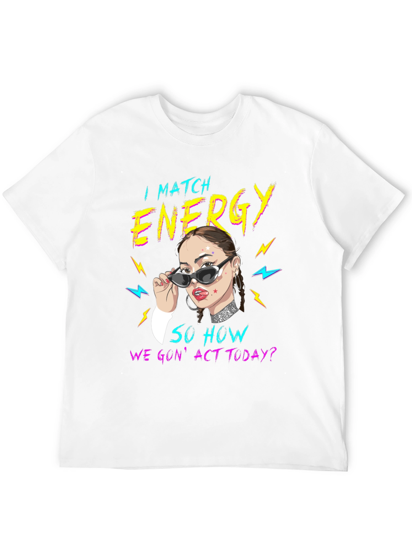 I Match Energy Graphic Tee - Black Unisex T-Shirt