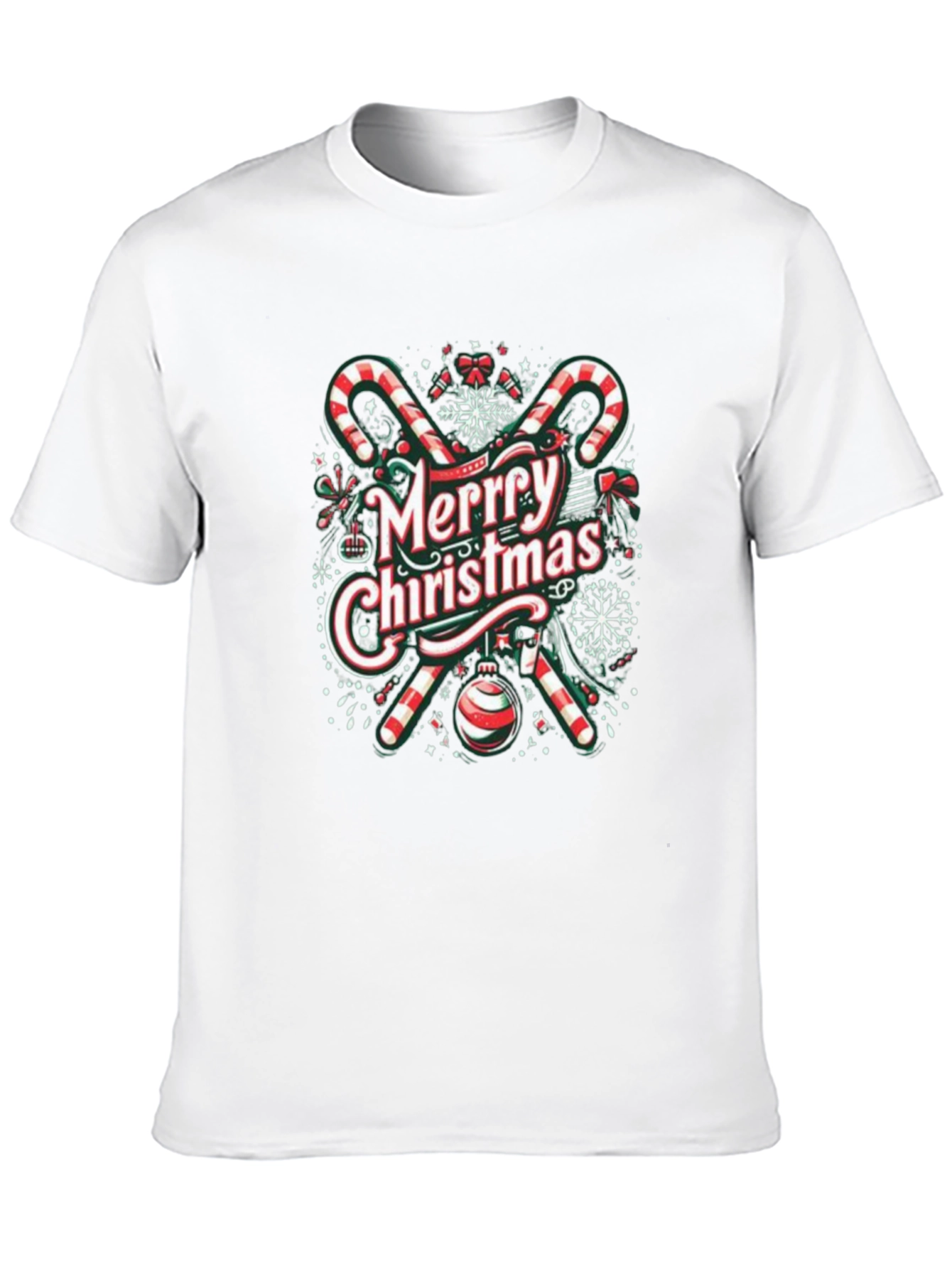 Merry Christmas Graphic Tee - Holiday Cheer