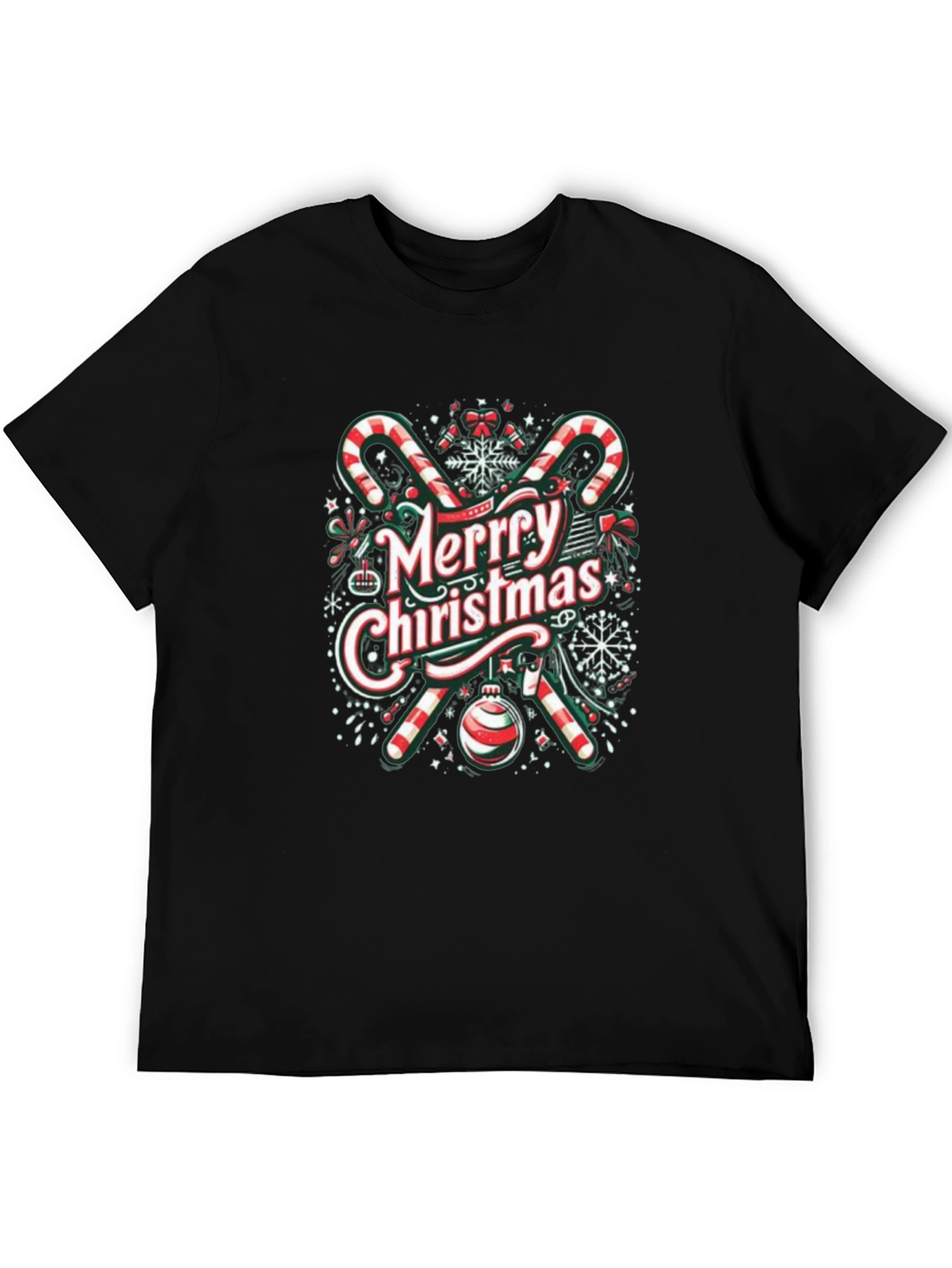 Merry Christmas Graphic Tee - Holiday Cheer