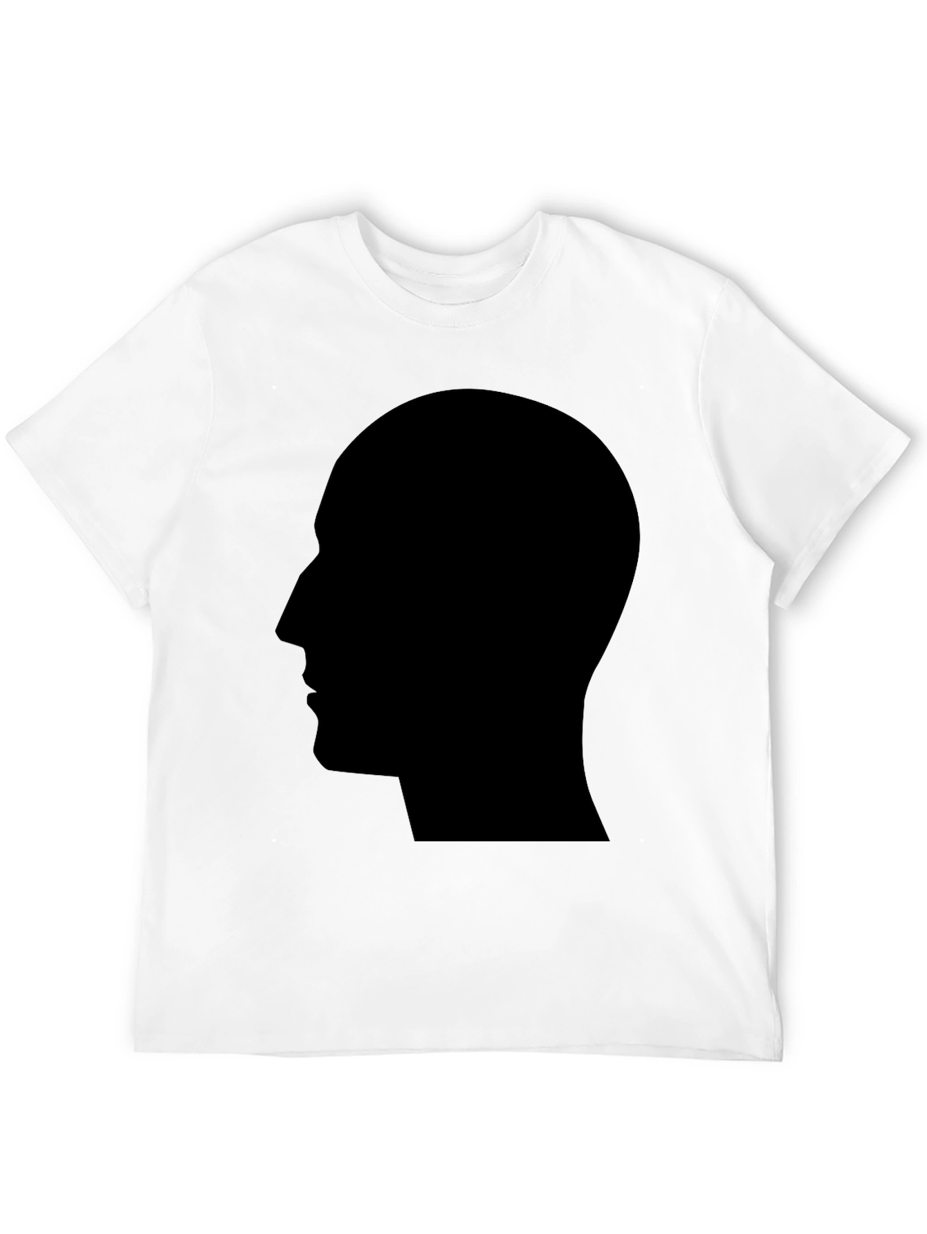 Silhouette Head Black T-Shirt - Modern Graphic Tee