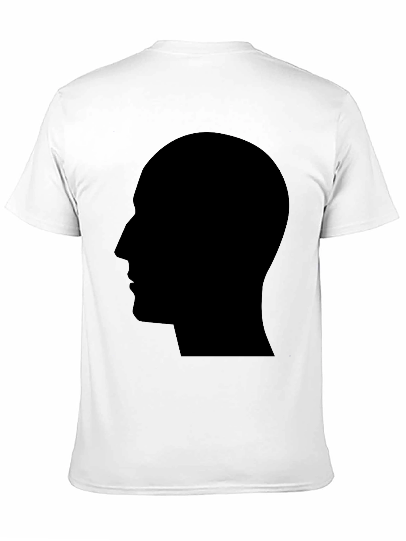 Silhouette Head Black T-Shirt - Modern Graphic Tee