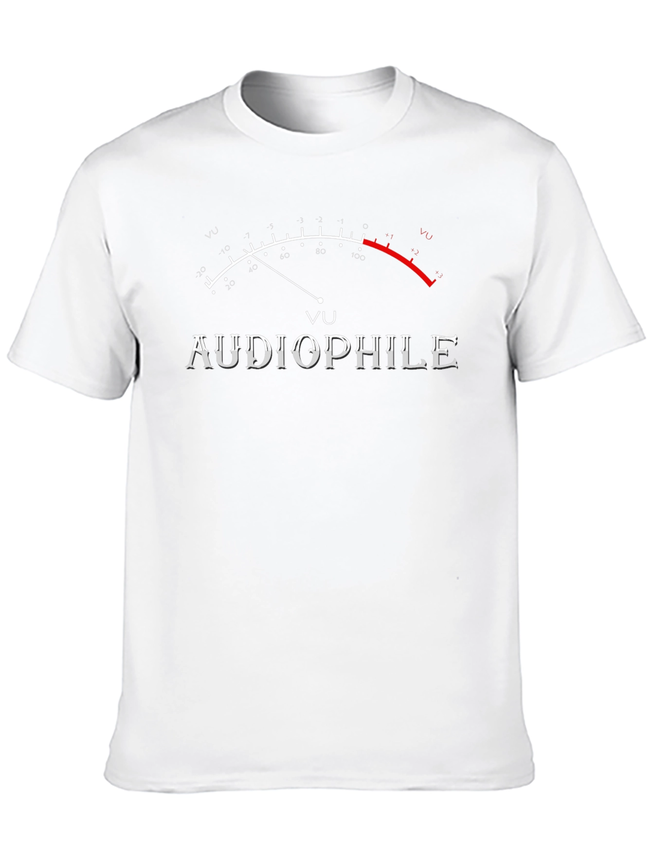 Audiophile VU Meter Graphic T-Shirt - Black