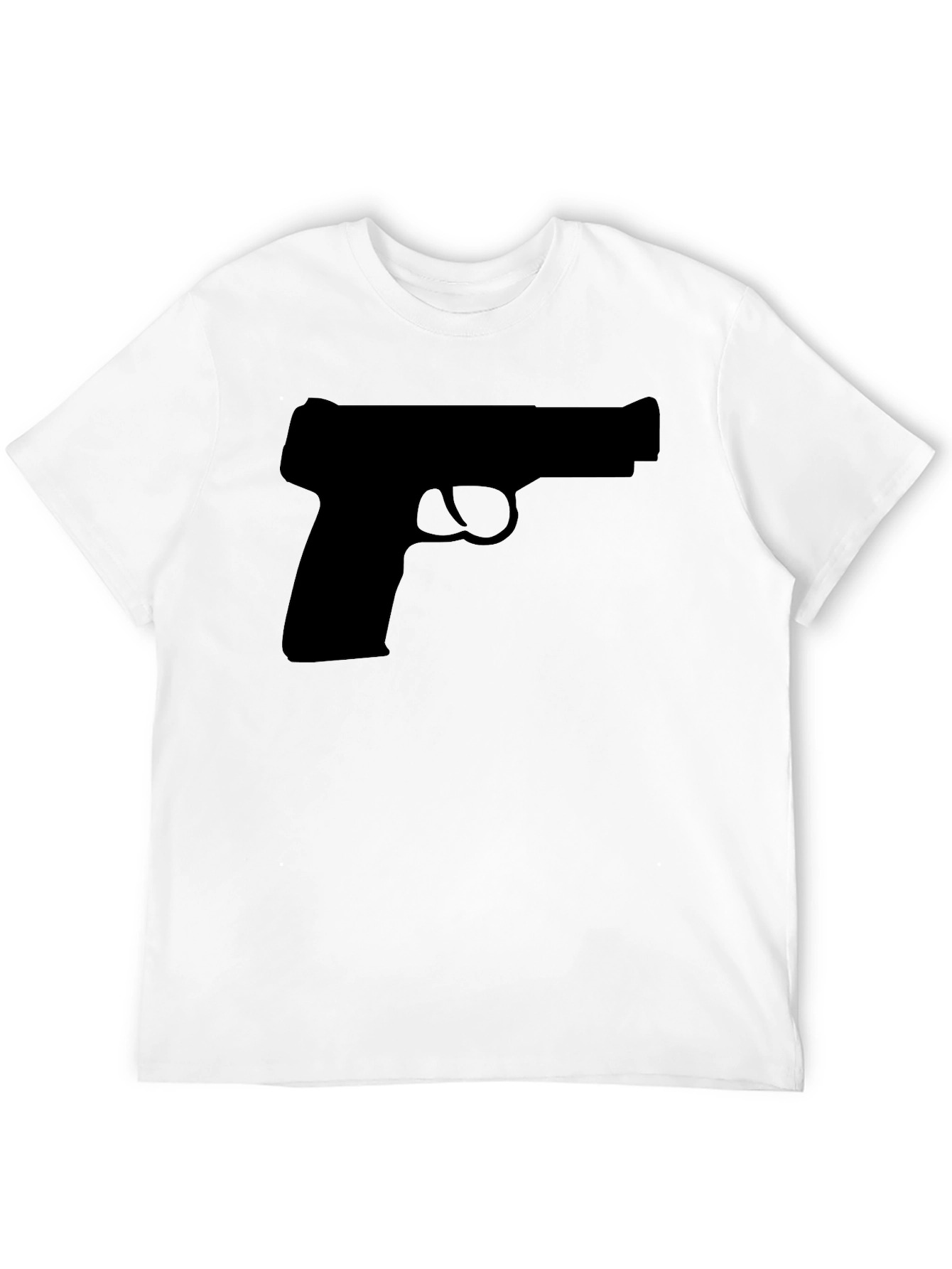 Gun Silhouette T-Shirt - Classic Black Tee